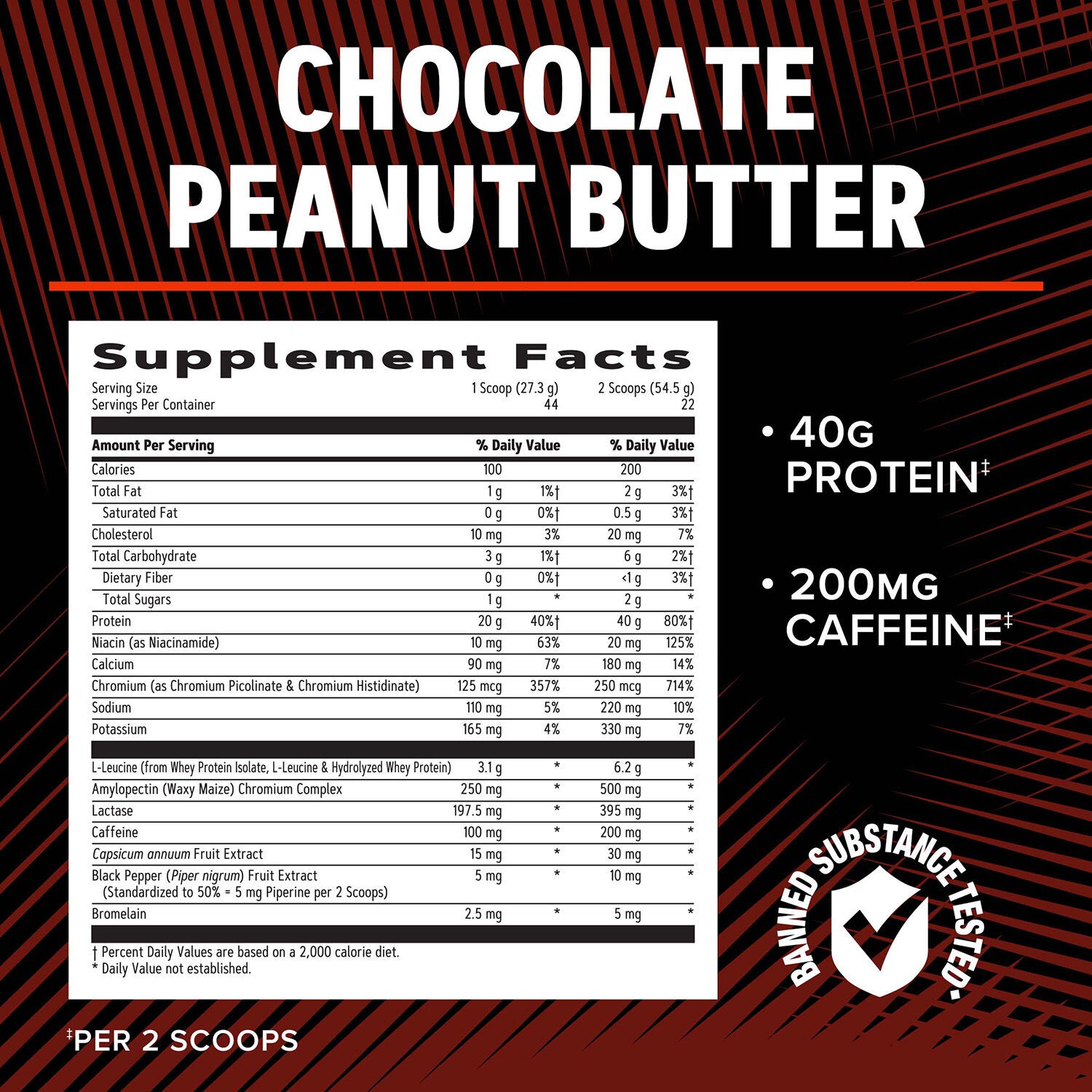 Wheybolic™ Ripped - Chocolate Peanut Butter (22 Servings)