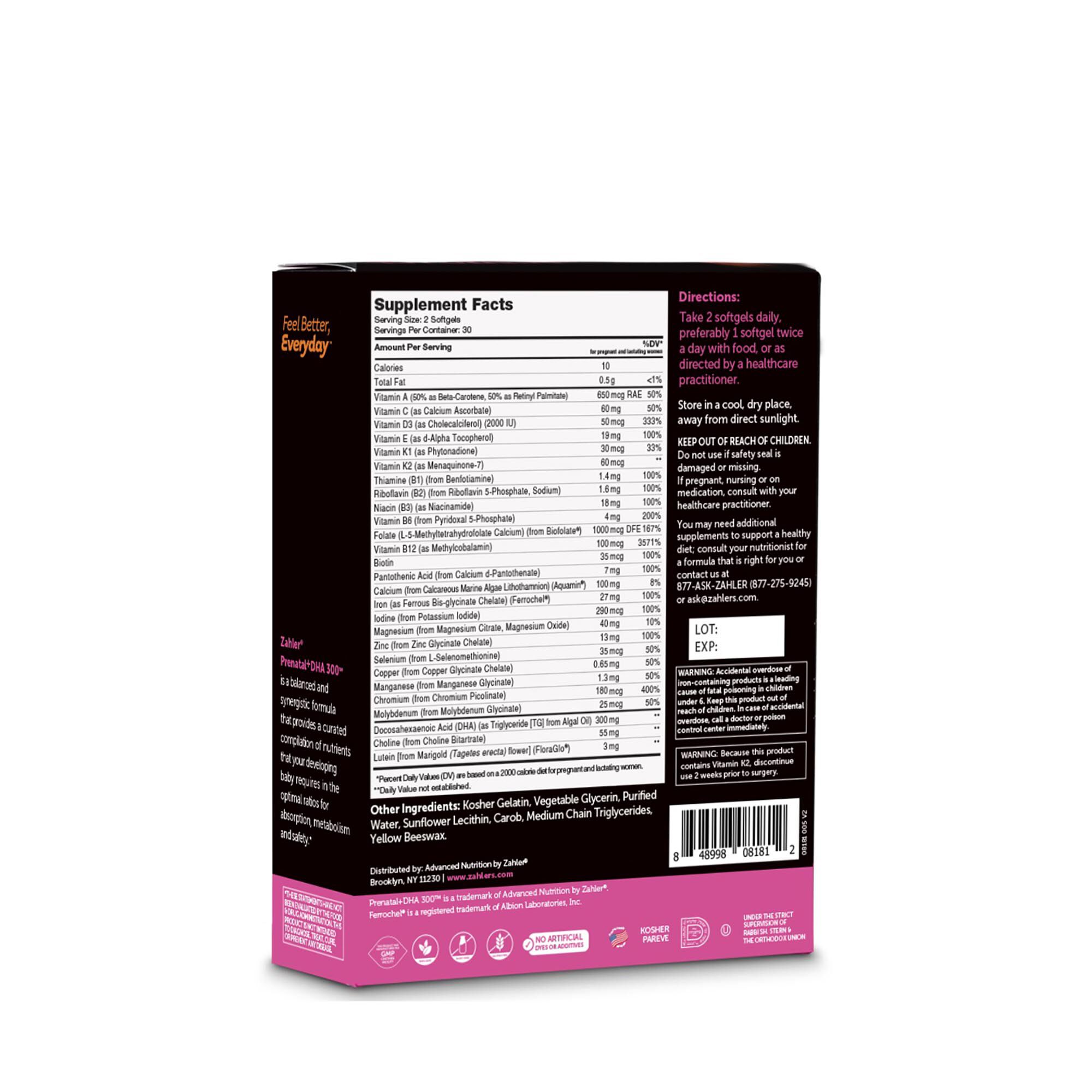 Prenatal + DHA - 60 Softgels (30 Servings)  | GNC