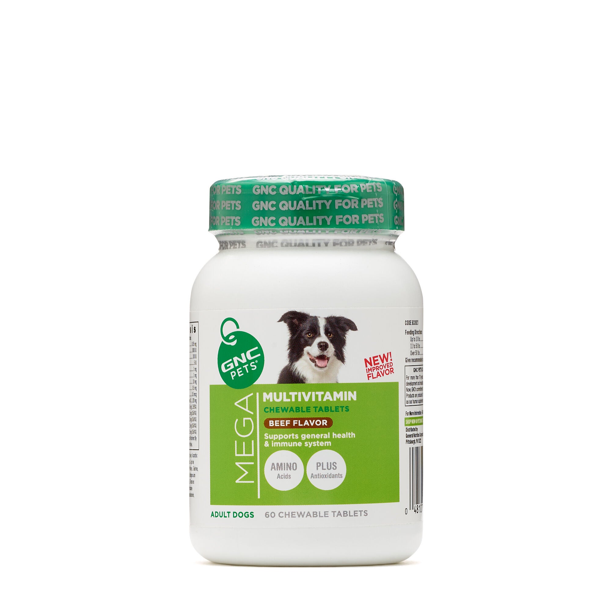 Gnc Pets Mega Multivitamin Adult Dogs Beef Flavor Gnc
