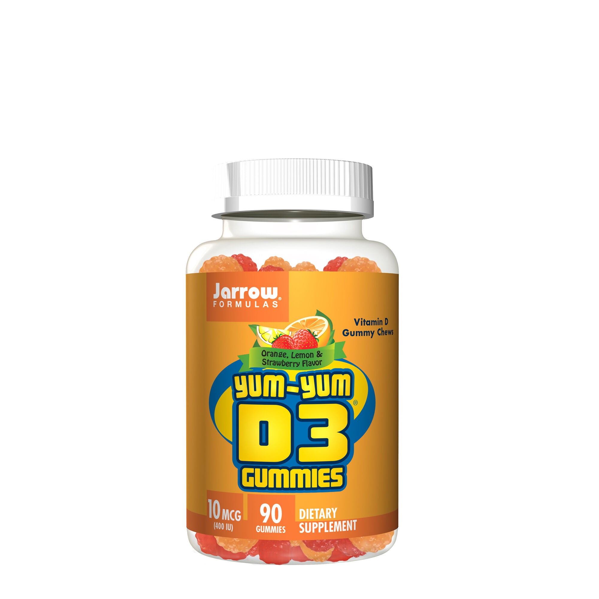 Jarrow Formulas Yum Yum D3 Gummies Orange Lemon And Strawberry