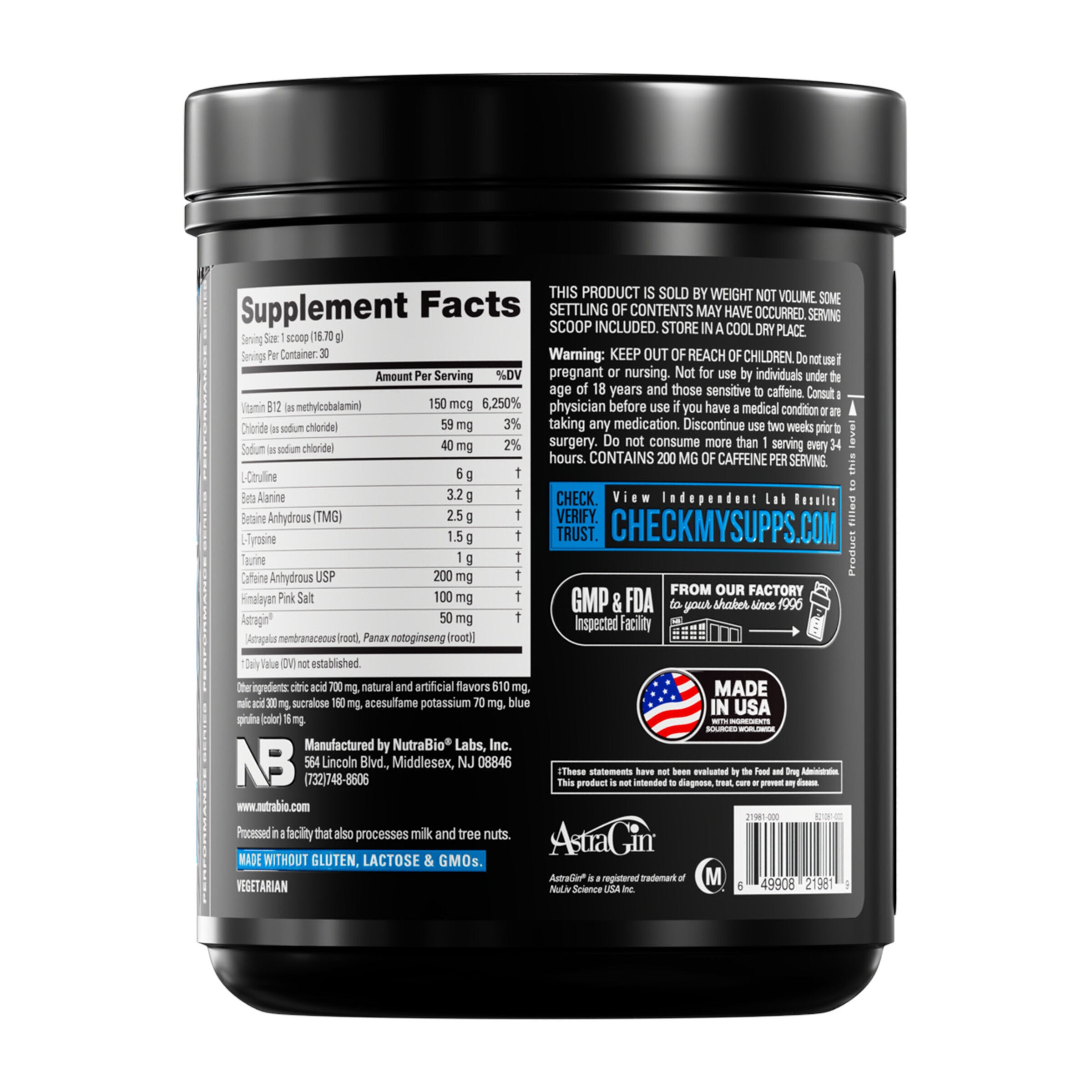 Base Pre-Workout - Blue Raspberry (30 Servings)  | GNC
