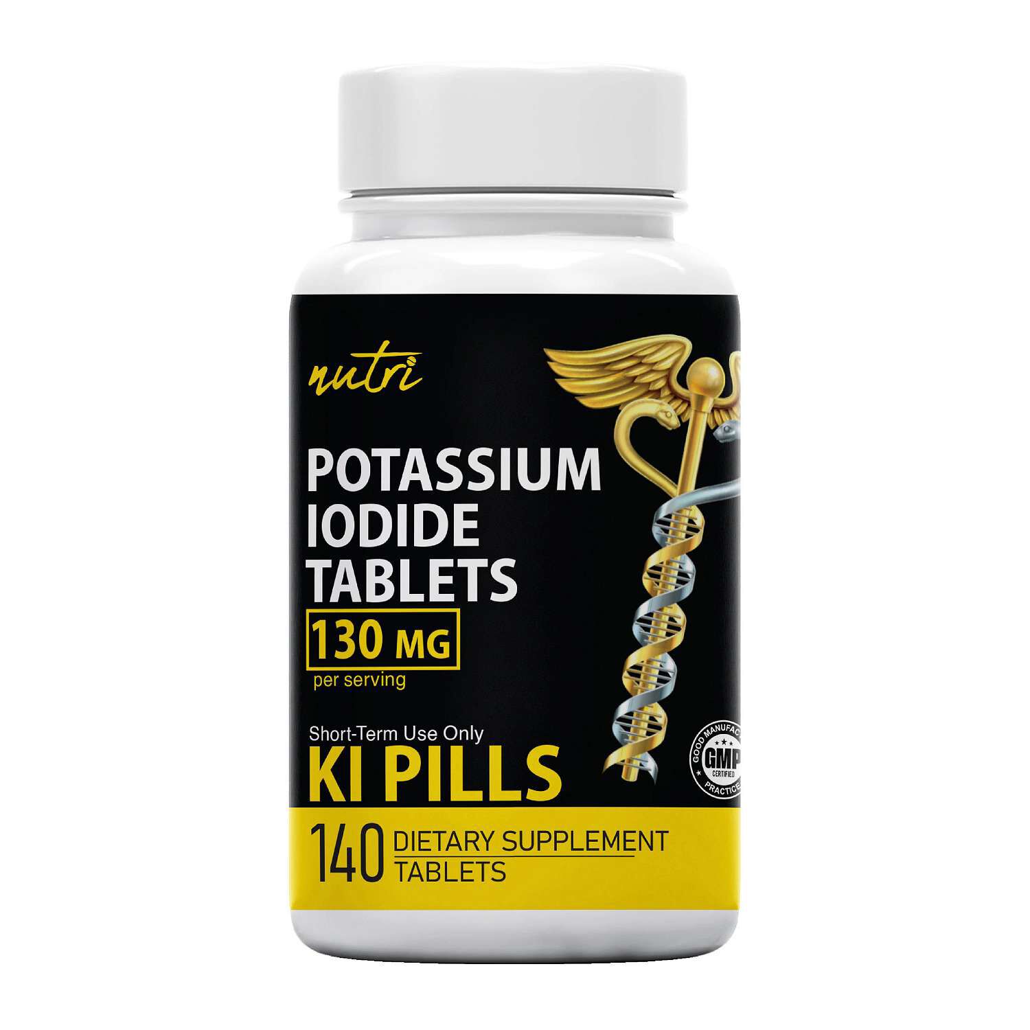 Potassium Iodide Tablets 130mg - 140 Tablets (140 Servings) | GNC