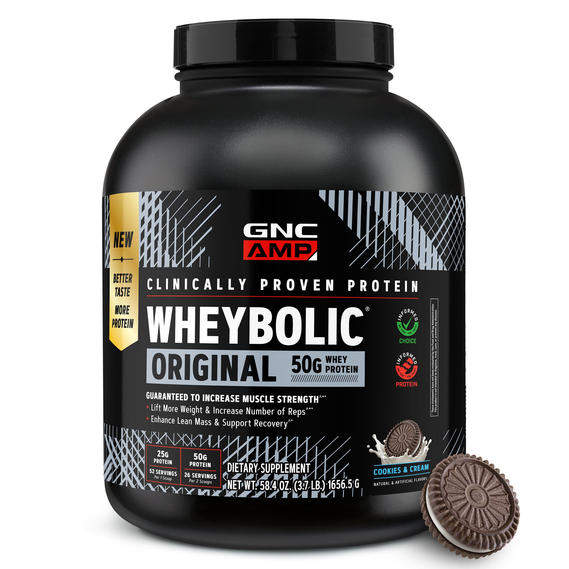 New Wheybolic - Cookies &amp; Cream (52 Servings) Cookies and Cream | GNC
