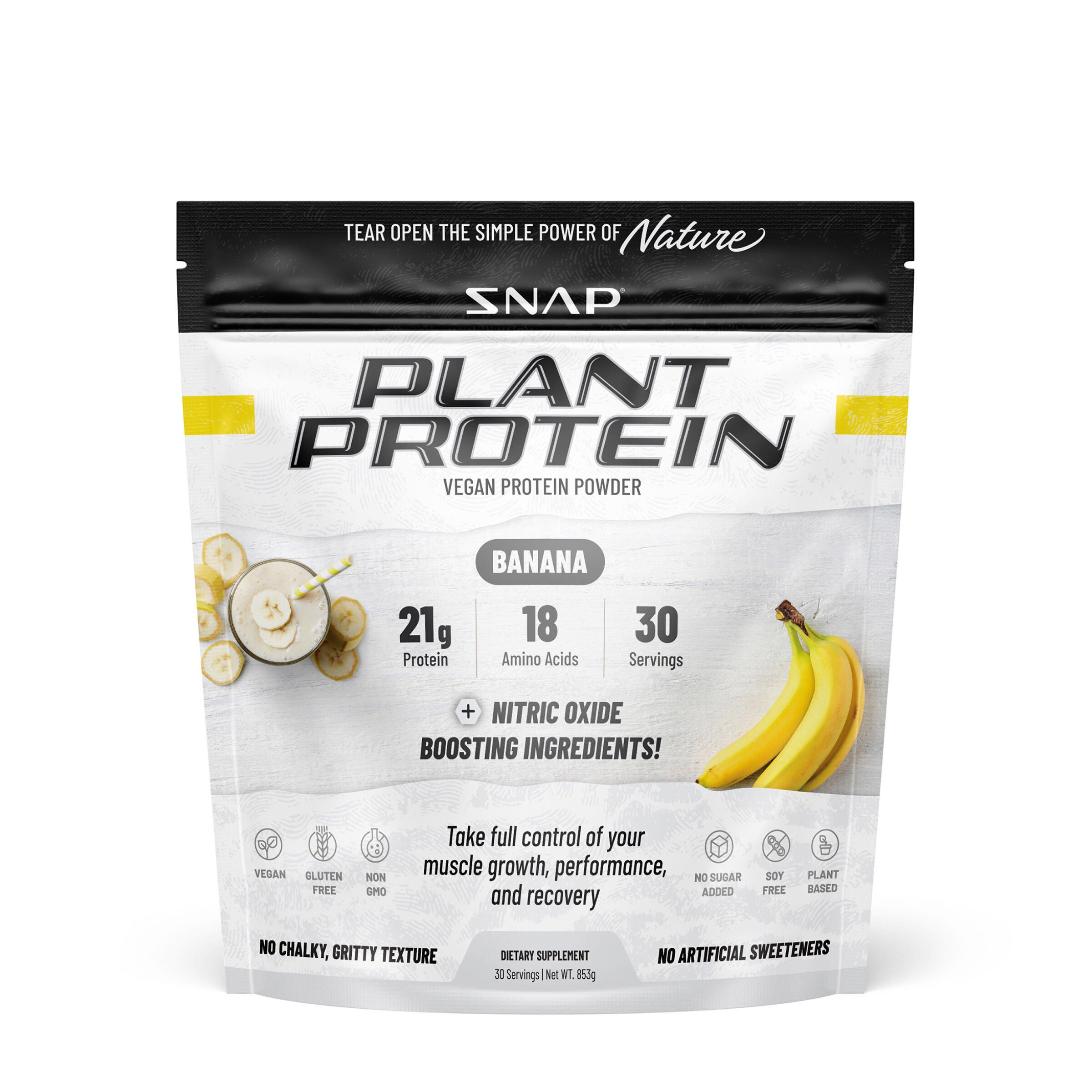 Plant Based Vegan Protein Powder - Banana (30 Servings) Banana | GNC