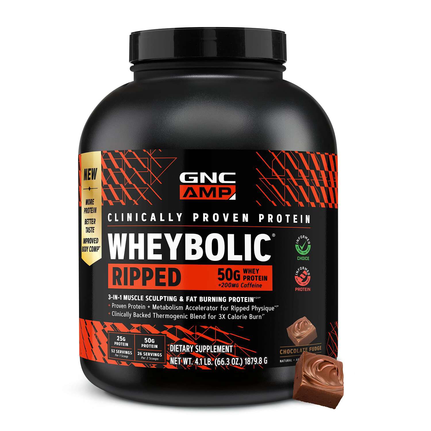 Wheybolic&reg; Ripped - Chocolate Fudge (26 Servings) Chocolate Fudge | GNC