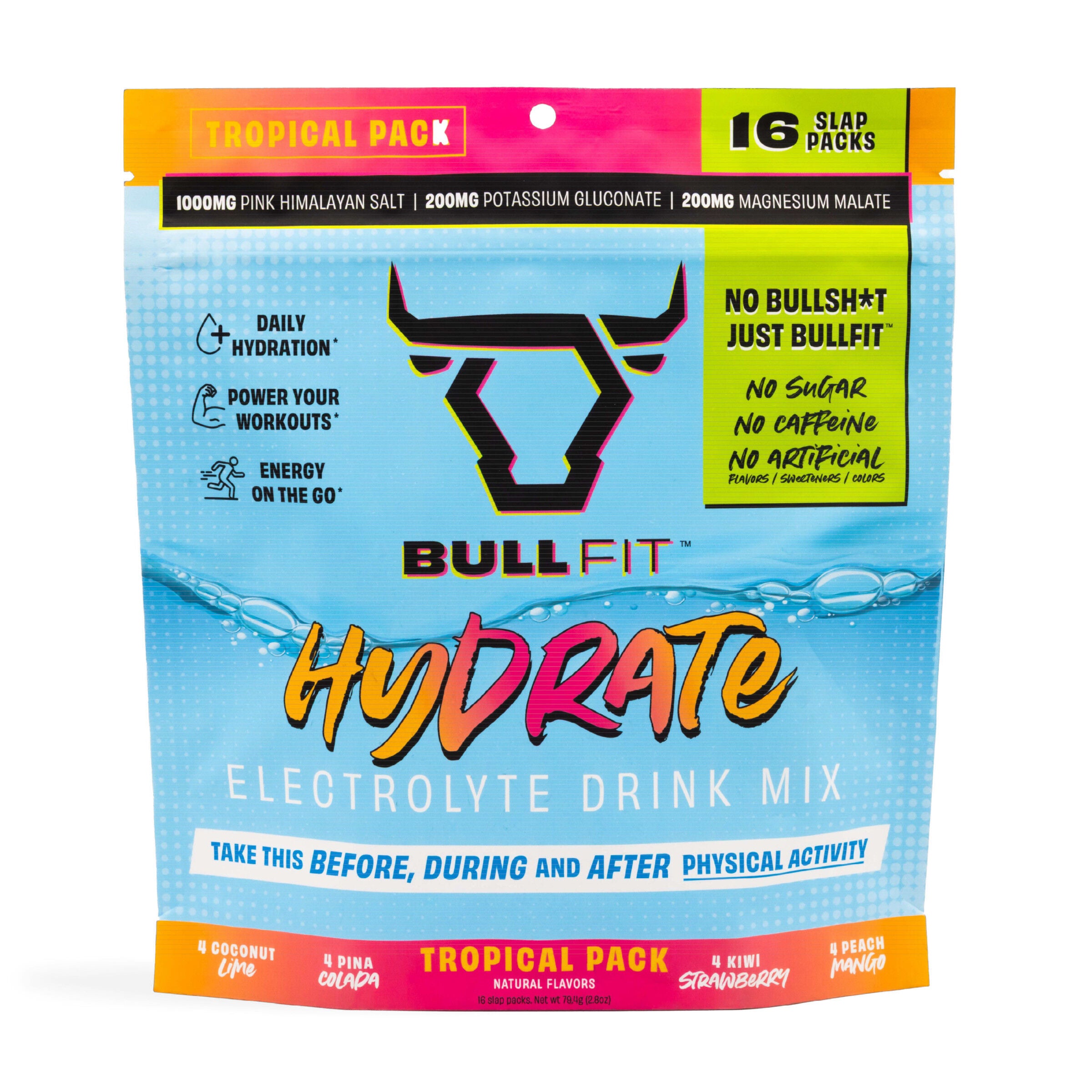 Hydrate Electrolyte Drink Mix - Tropical Pack (16 Count)  | GNC