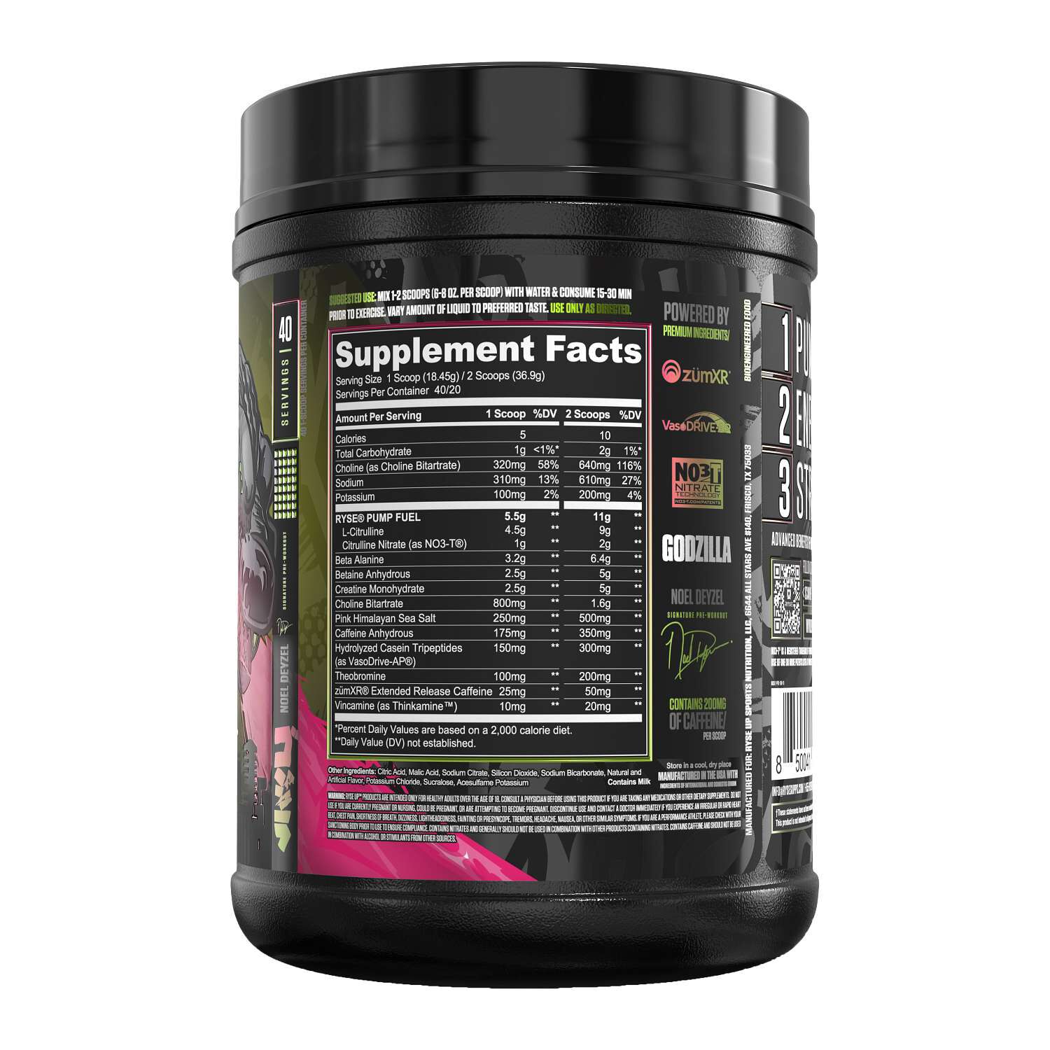 Godzilla Pre-Workout - Strawberry Kiwi (40 Servings)