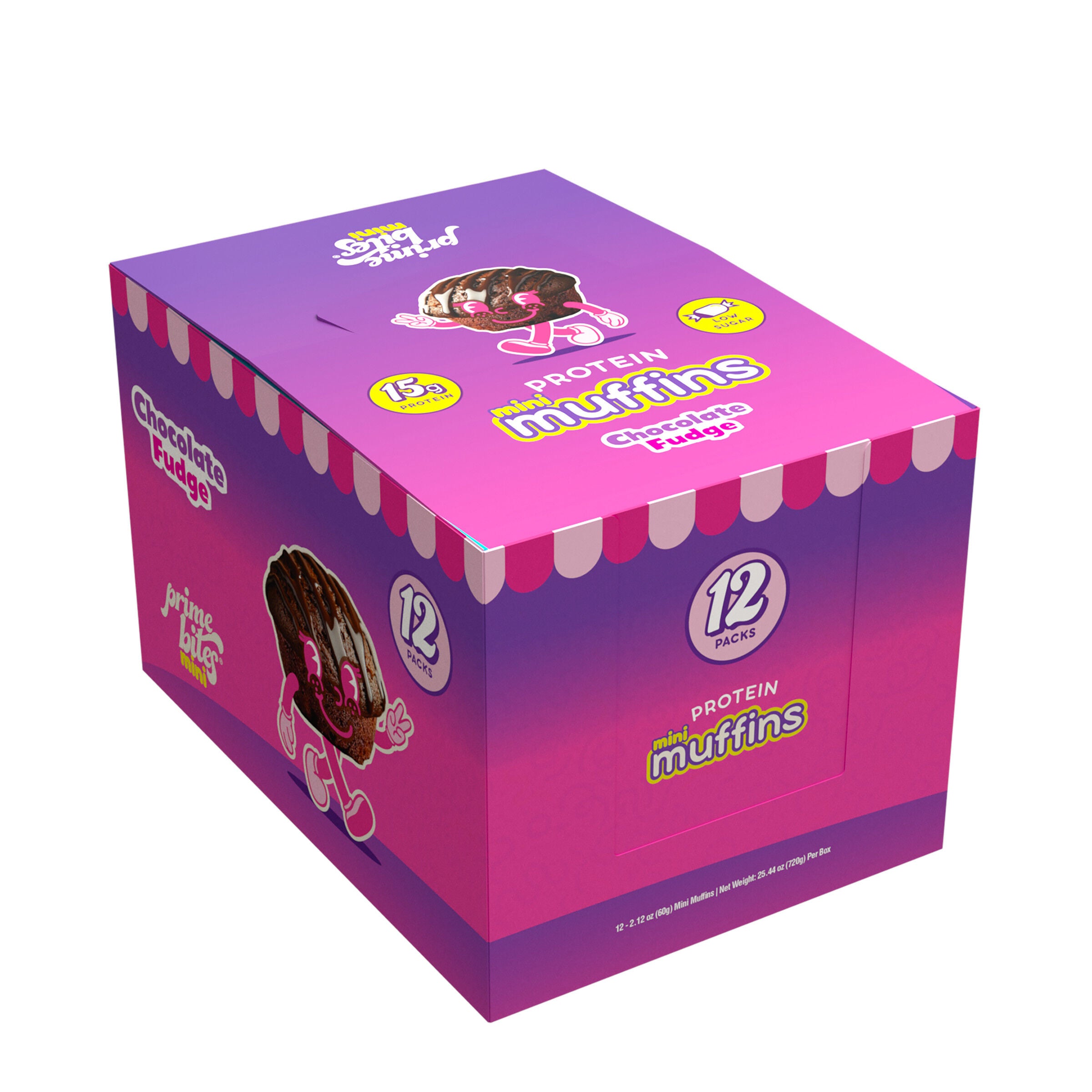 Protein Mini Muffins - Chocolate Fudge (12 Packs)  | GNC