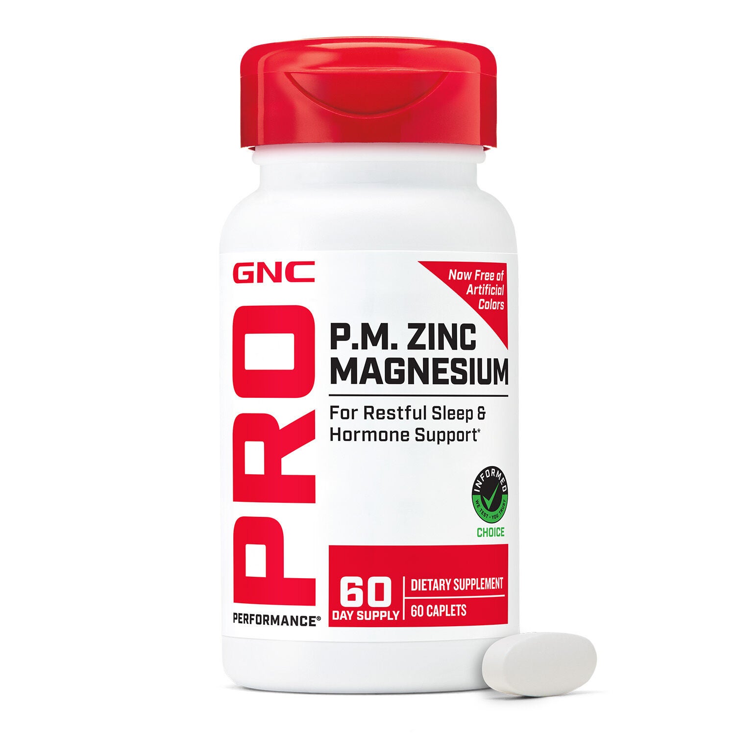 P.M Zinc Magnesium - 60 Caplets (60 Servings)  | GNC