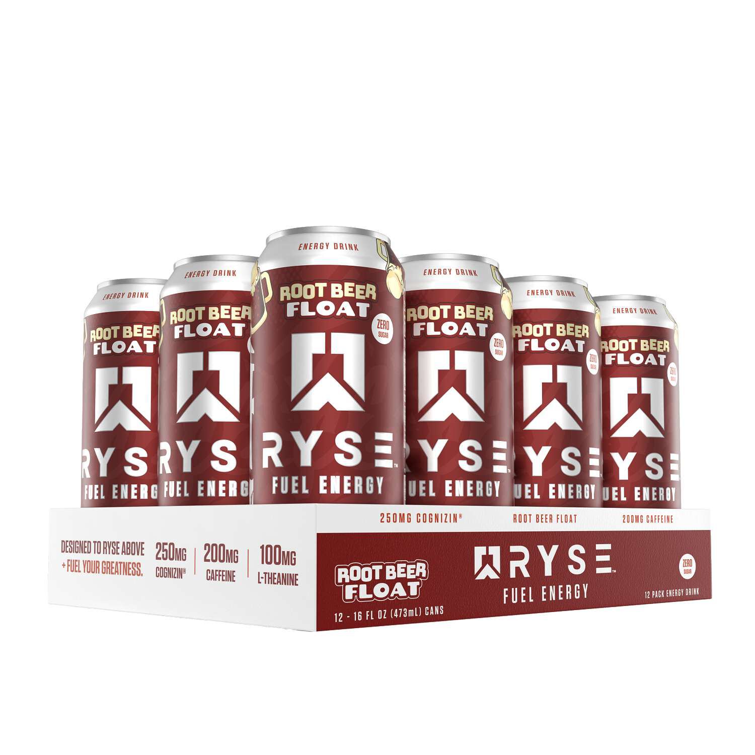 Fuel Energy Drink - Root Beer Float - 16 fl oz. (12 Cans) Root Beer Float | GNC