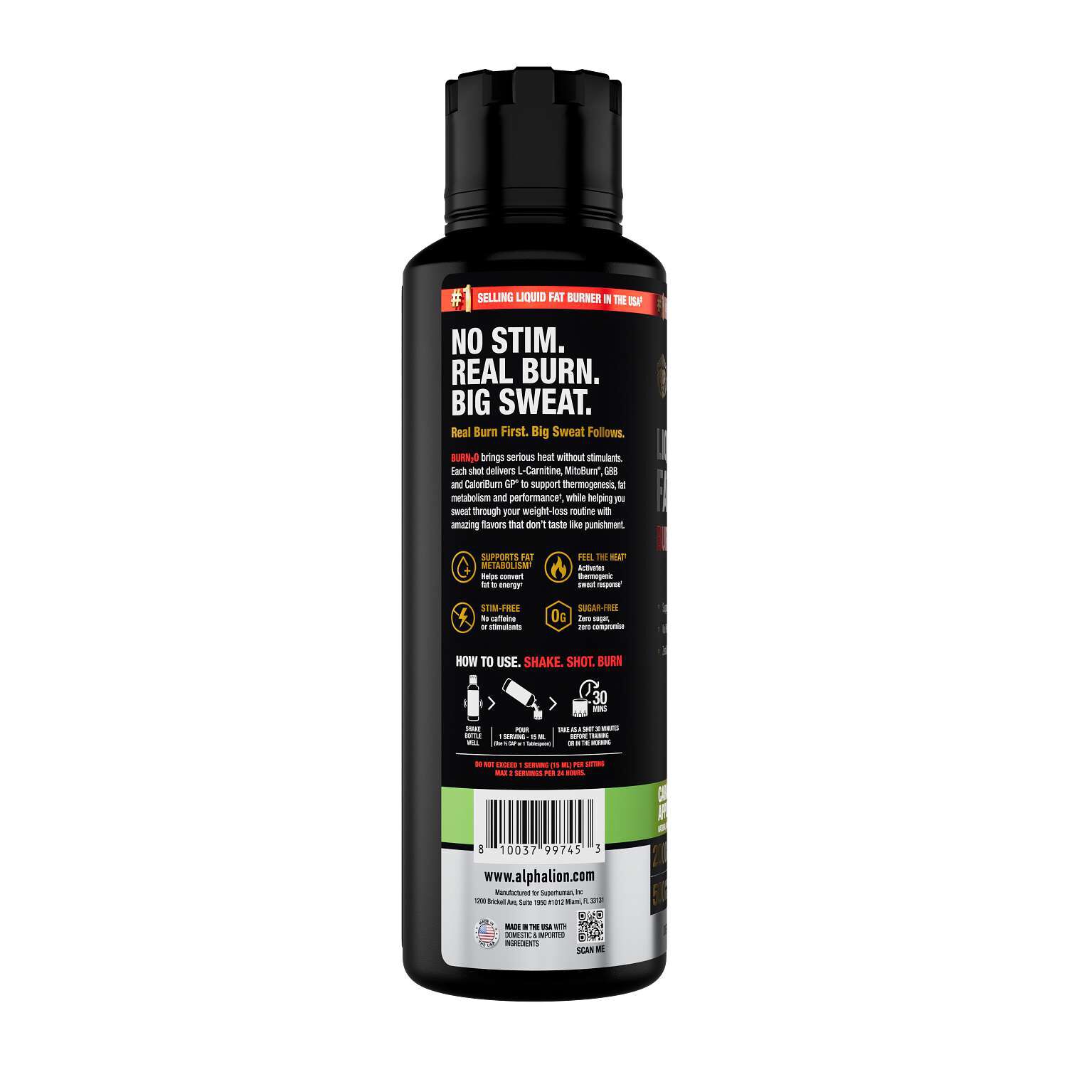 Burn2o - Caramel Apple - 15 fl oz. (31 Servings) Caramel Apple | GNC