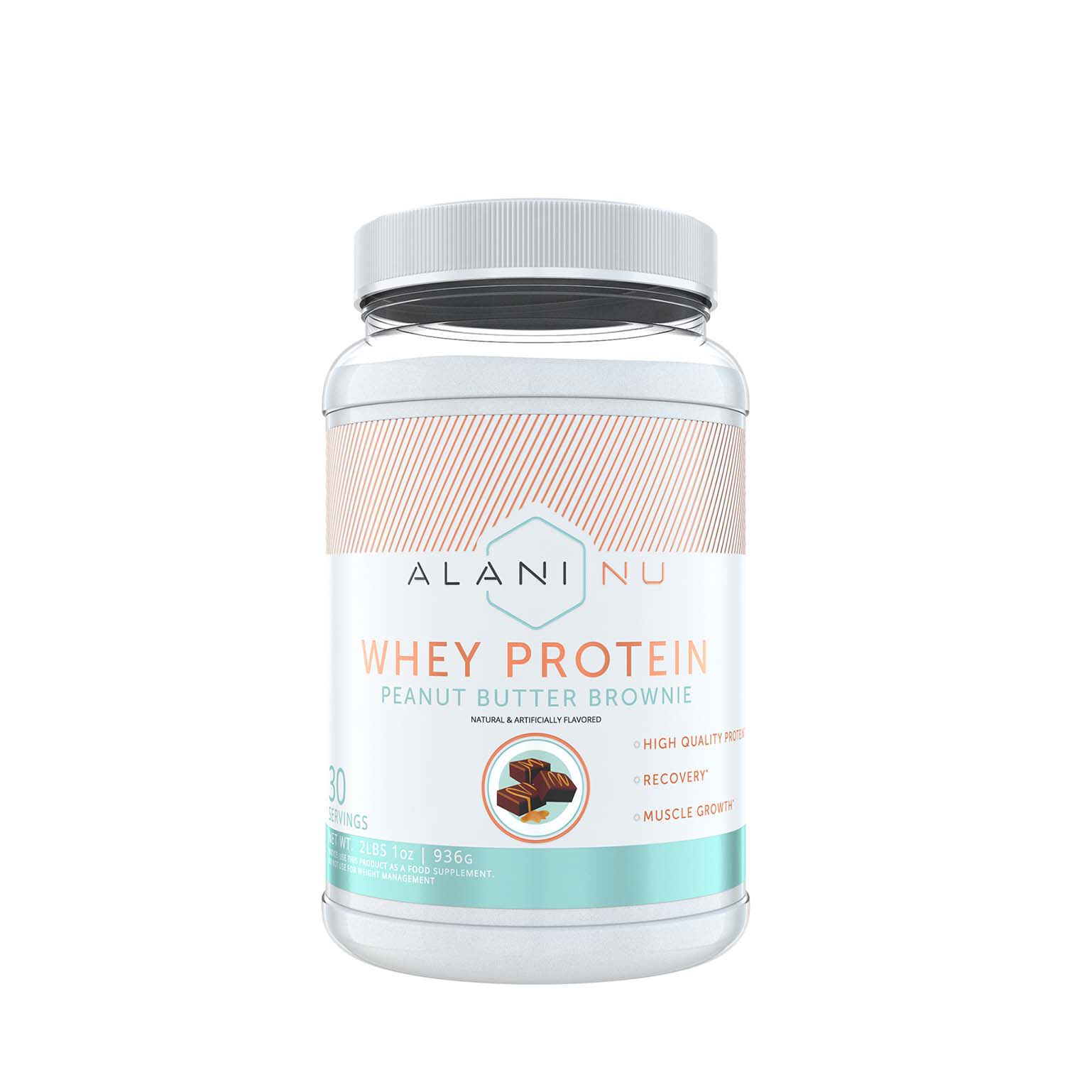 Alani Nu Whey Protein Powder Peanut Butter Brownie Gnc