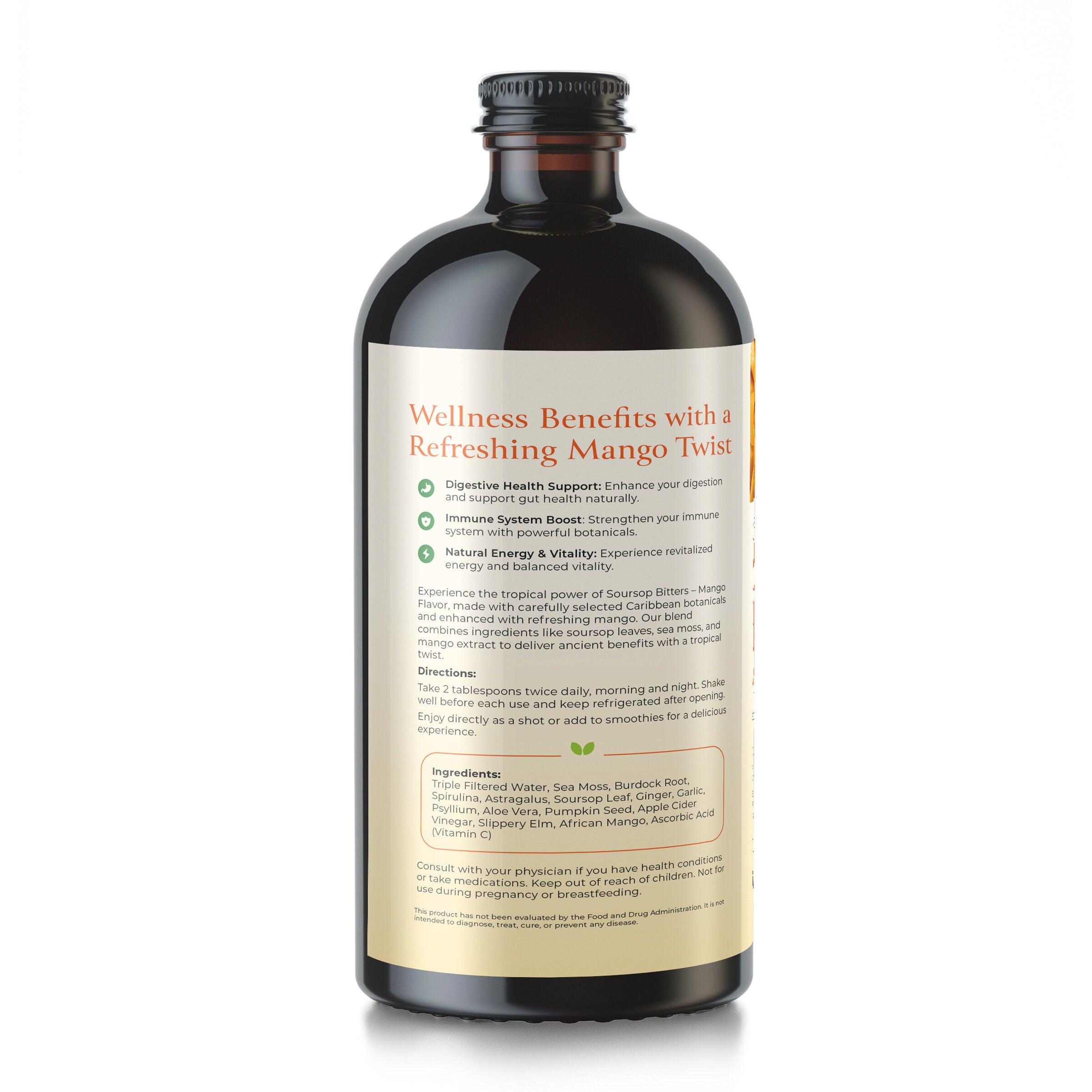 Soursop Bitters - Mango - 16 fl oz (64 Servings)