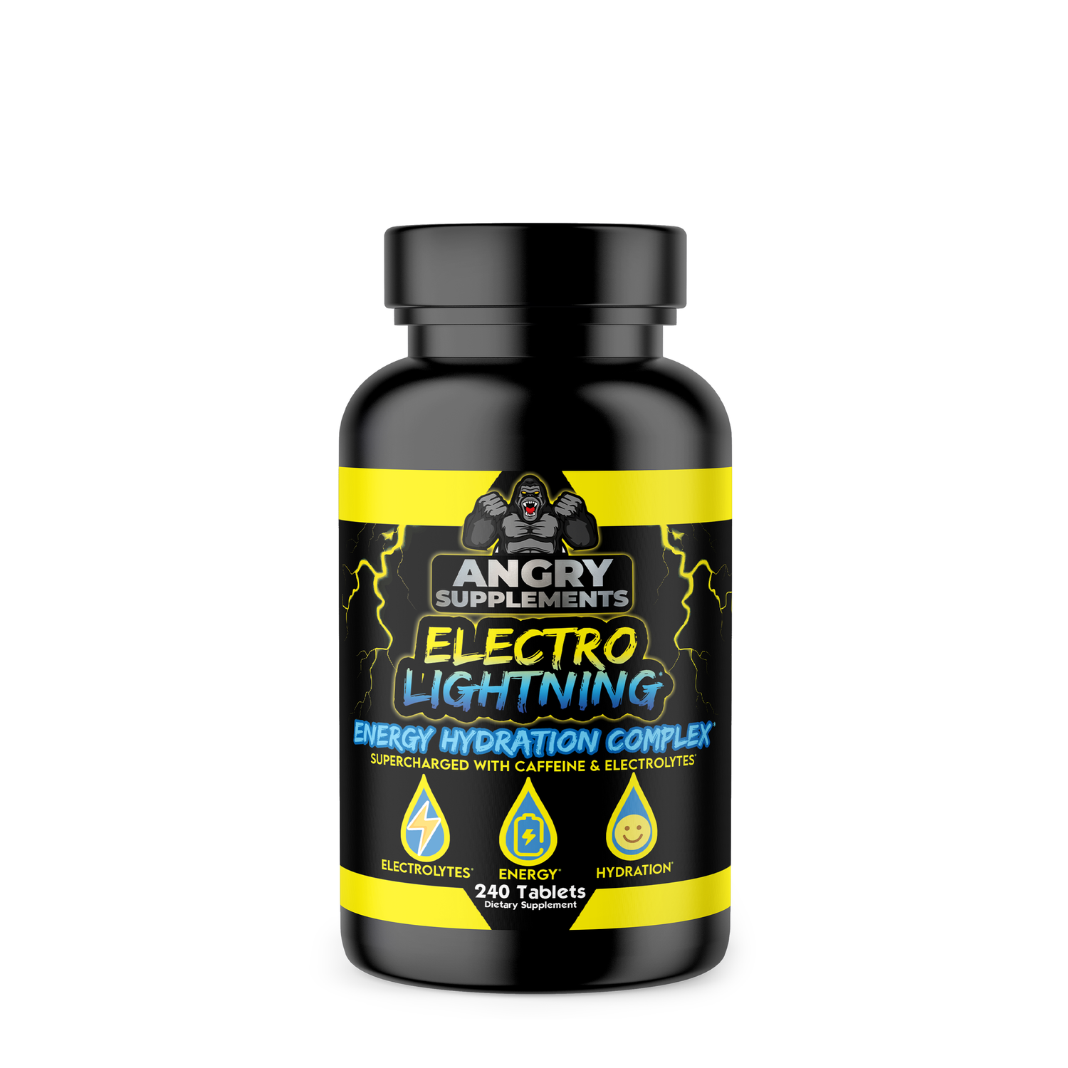 Angry Supplements Electro Lightning Hydration Complex - 240 Tablets (120 Servings)
