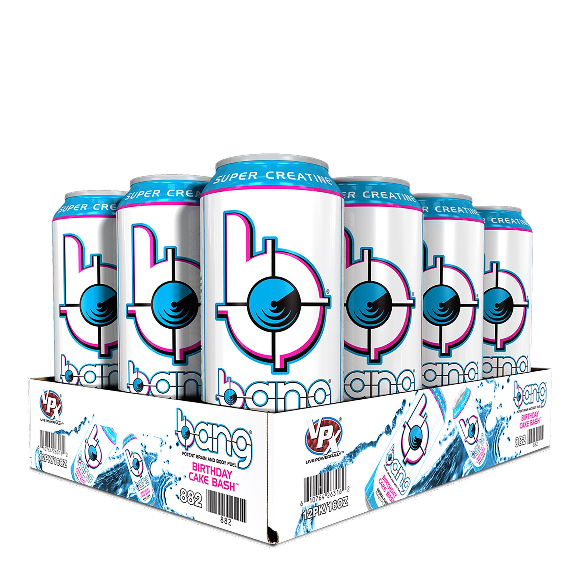 Bang Energy Drink Birthday Cake Bash 12 Pack Gnc