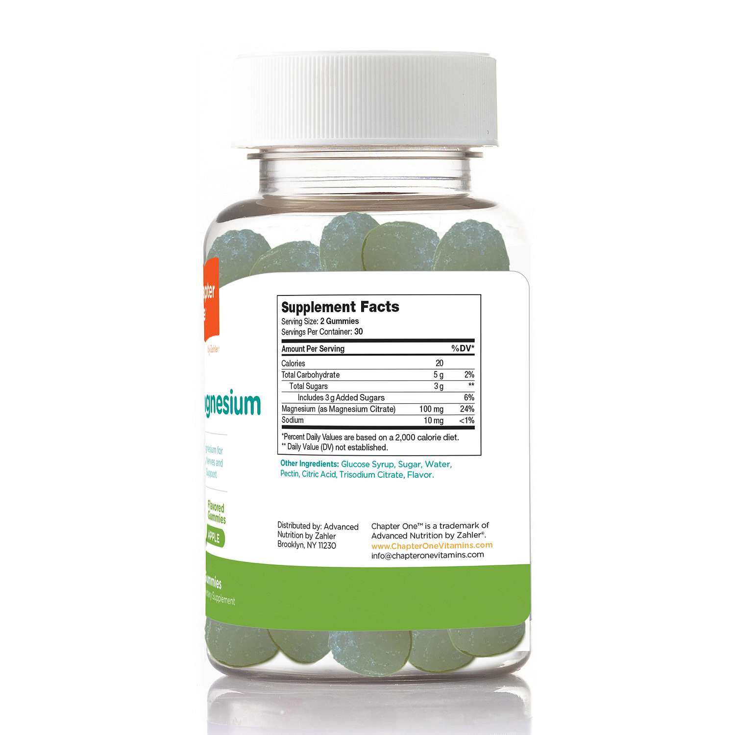 Chapter One&trade; M Is For Magnesium - Apple - 60 Gummies (30 Servings) Apple | GNC