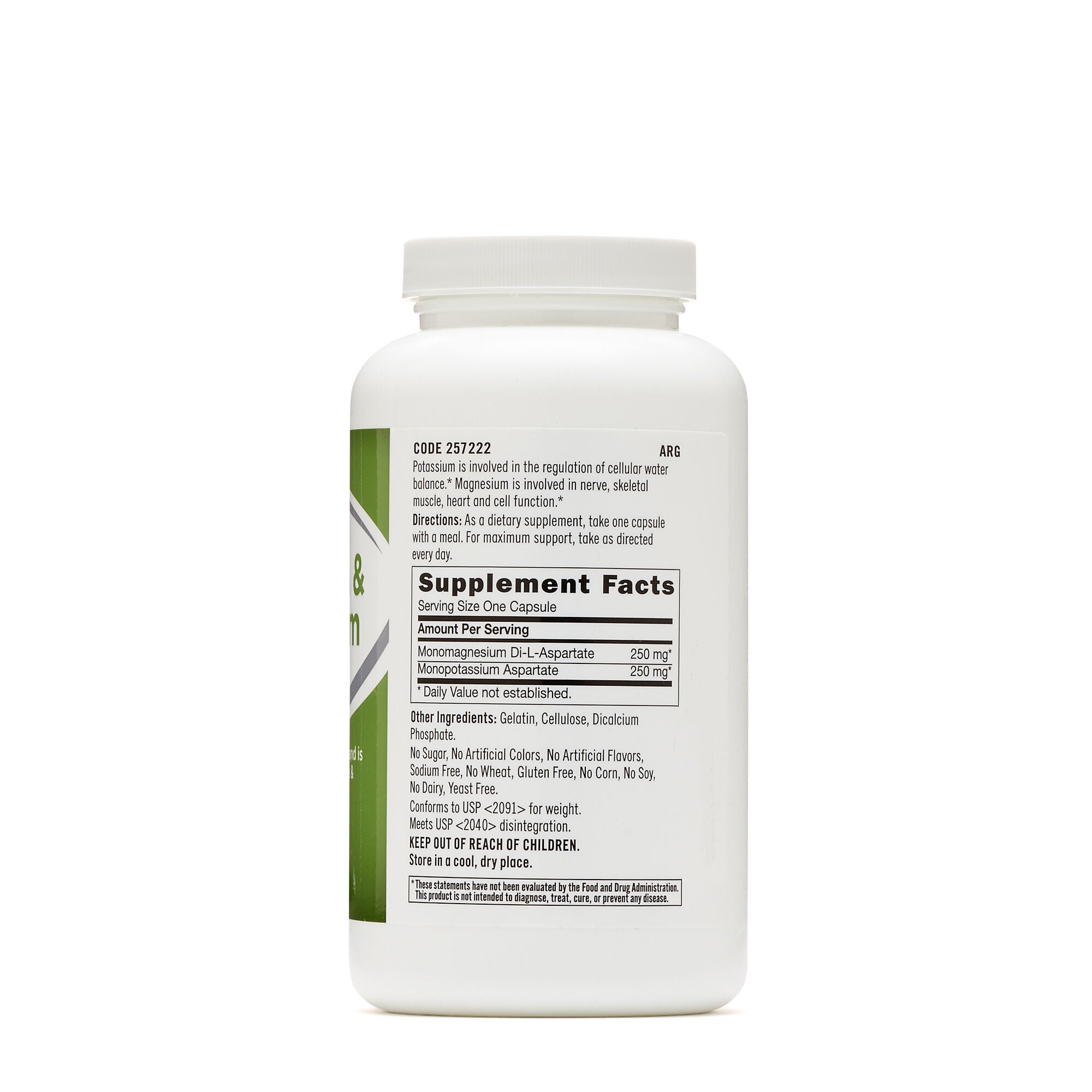 GNC Potassium Magnesium Aspartate For Nerve Muscle Cell Function