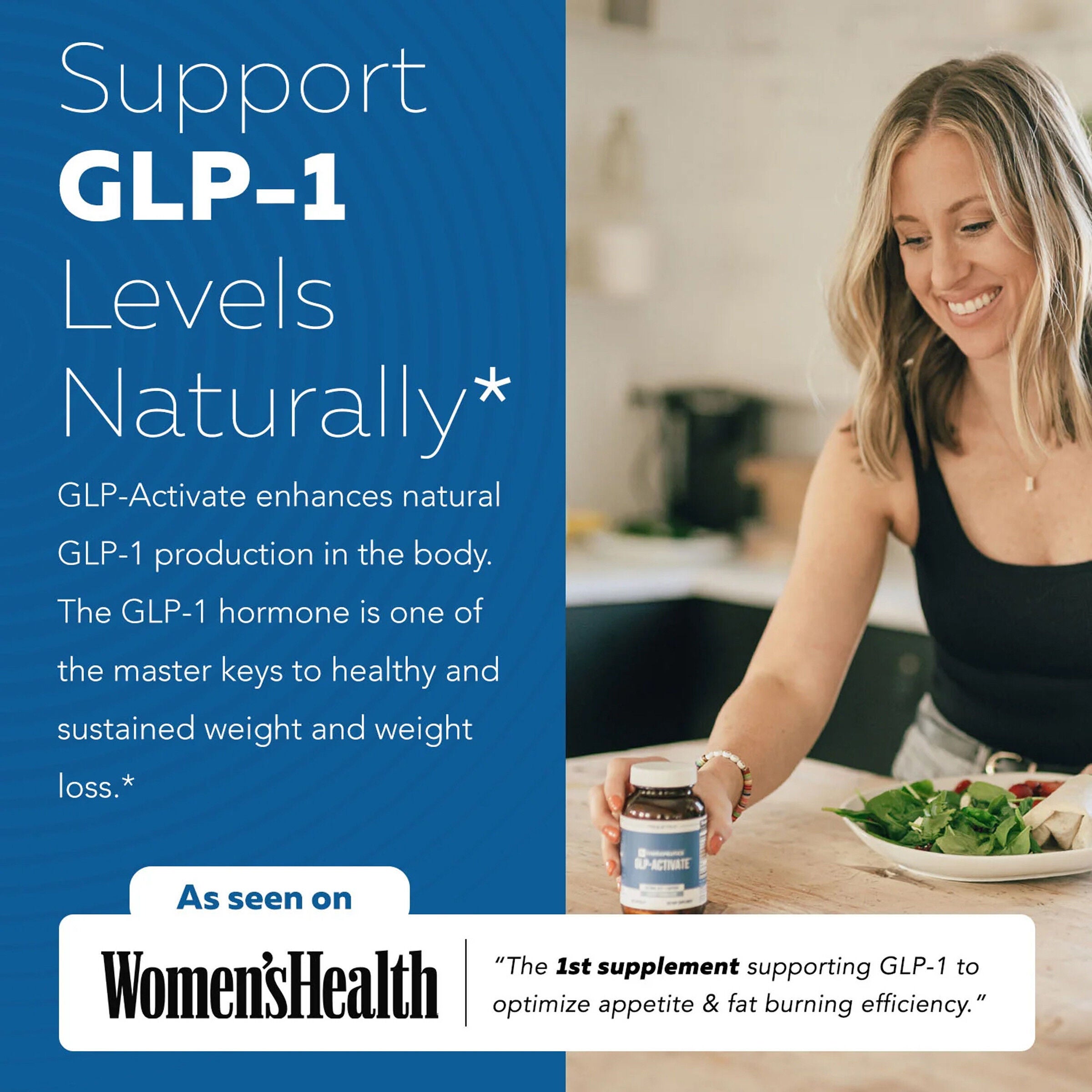 GLP-Activate Natural GLP-1 Support - 90 Capsules (90 Servings)  | GNC