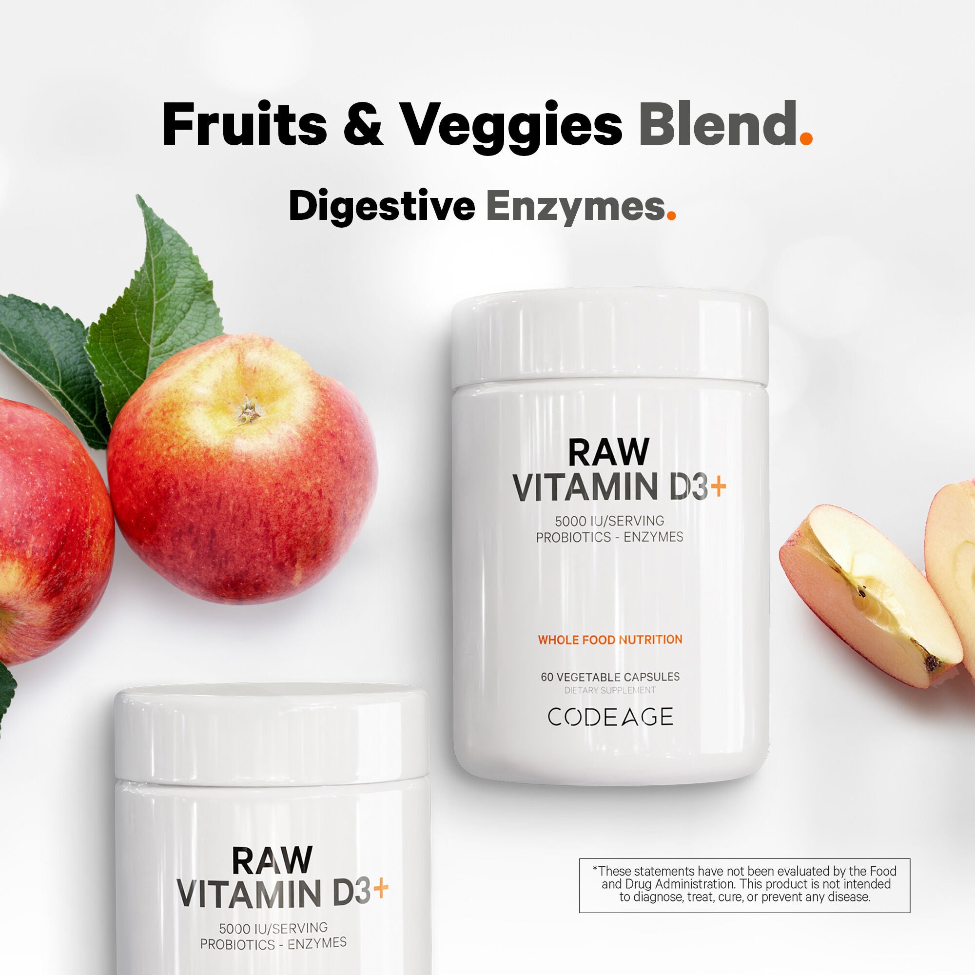 Raw Vitamin D3 - 60 Vegetable Capsule (60 Serving)  | GNC