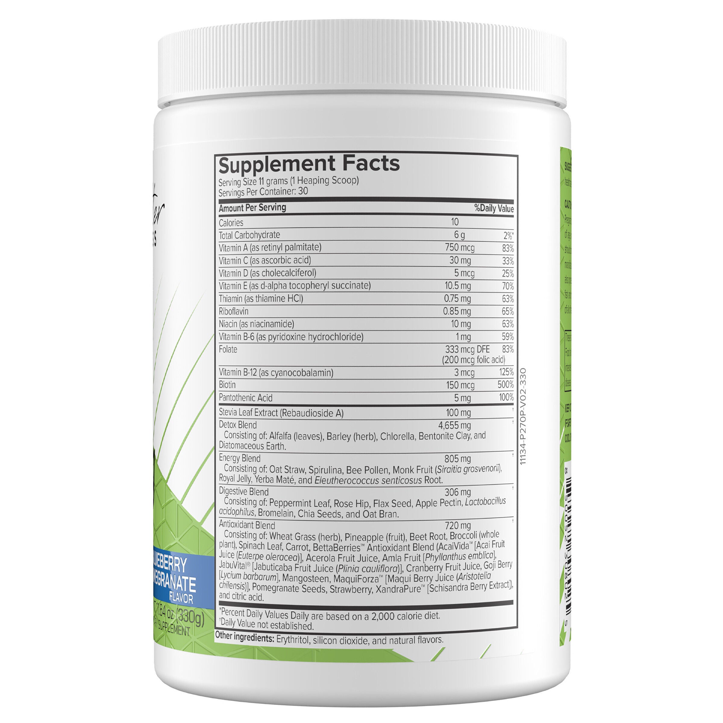 Cleansing Support Detox King - Blueberry Pomegranate - 11.64 oz (30 Servings)  | GNC