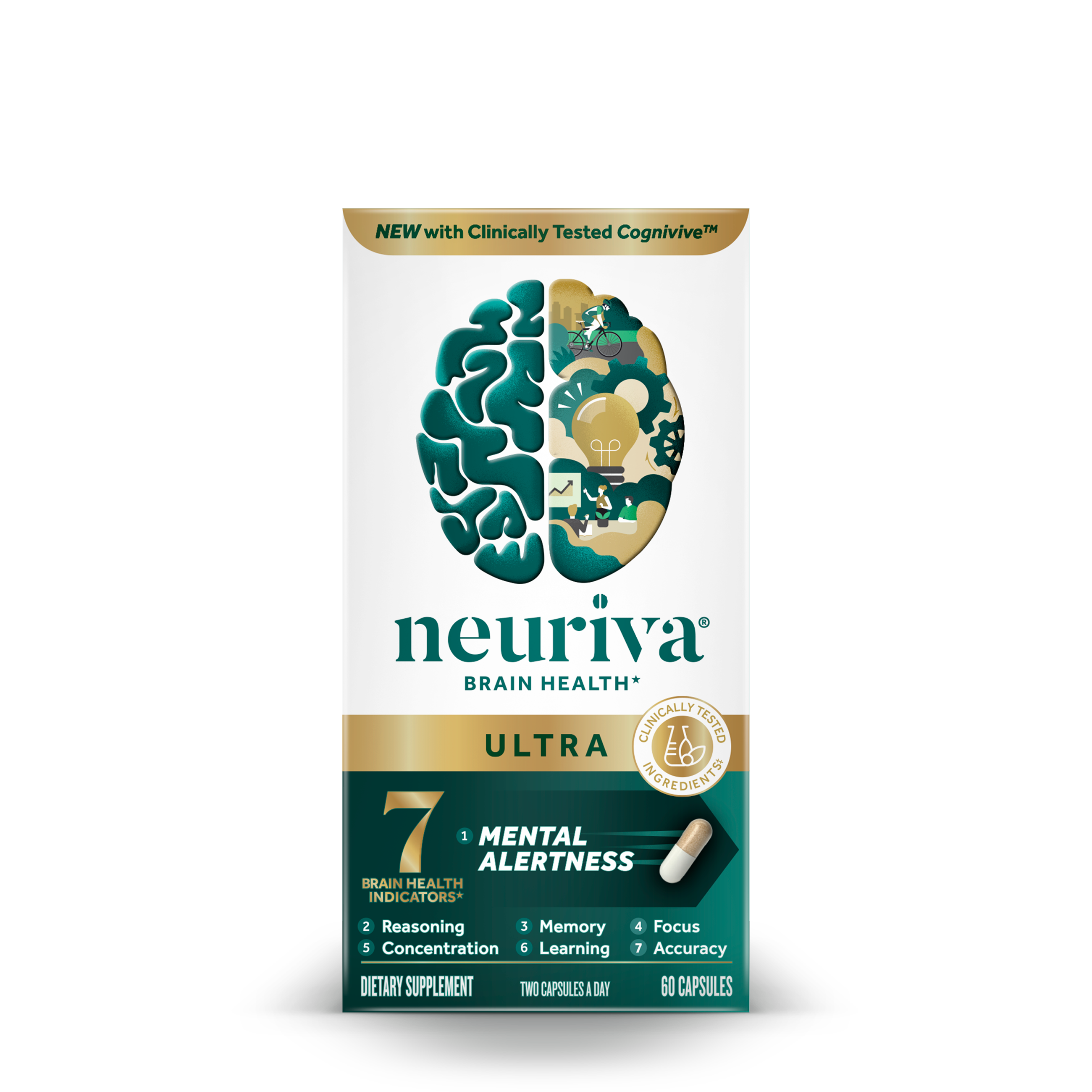 Brain Health* Ultra - 60 Capsules (30 Servings)  | GNC