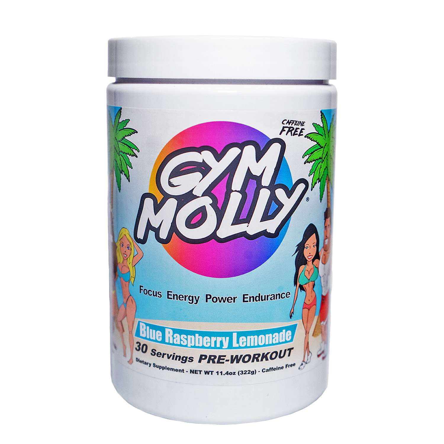 Caffeine Free Pre-Workout - Blue Raspberry Lemonade (30 Servings)