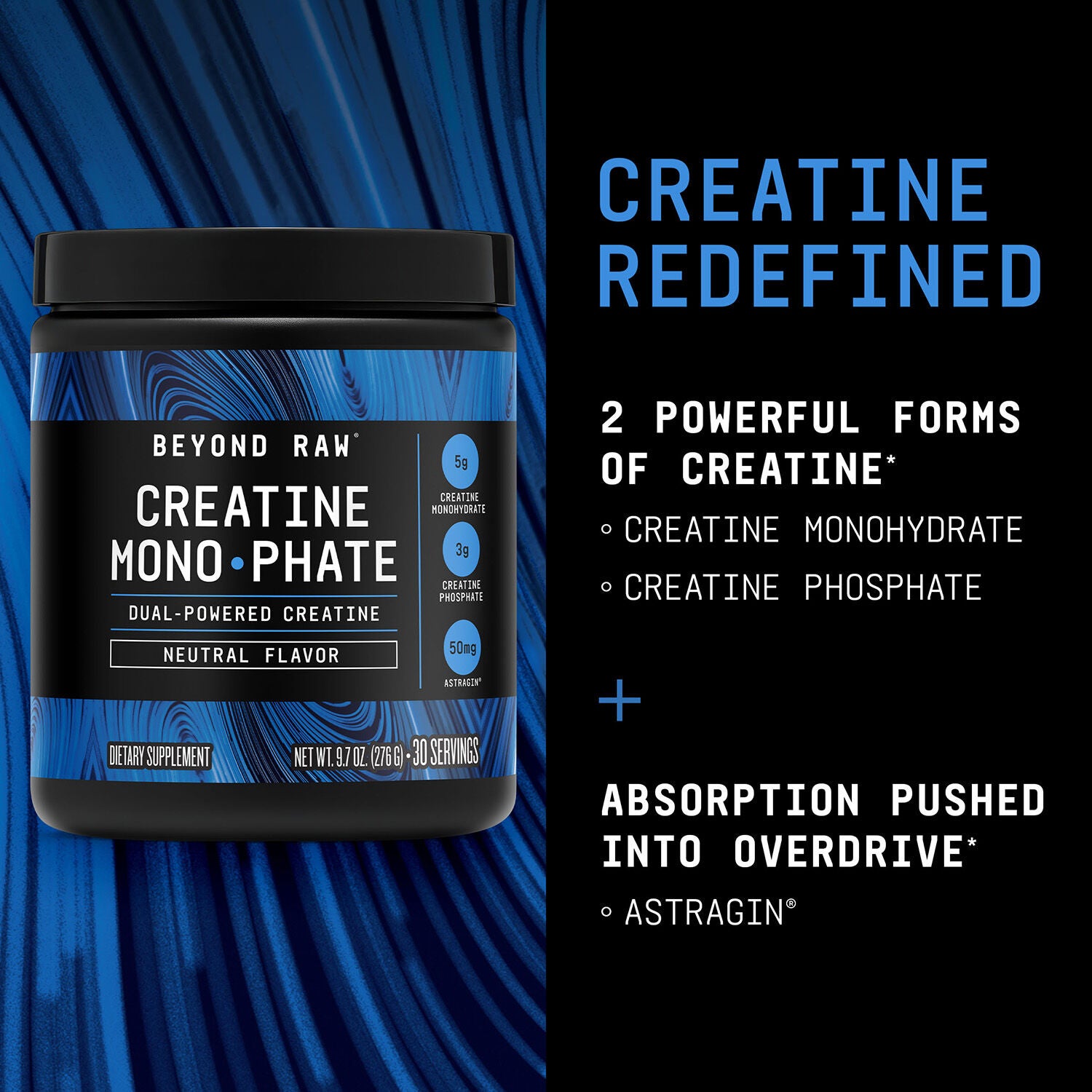 Creatine Monophate - Unflavored (30 Servings)