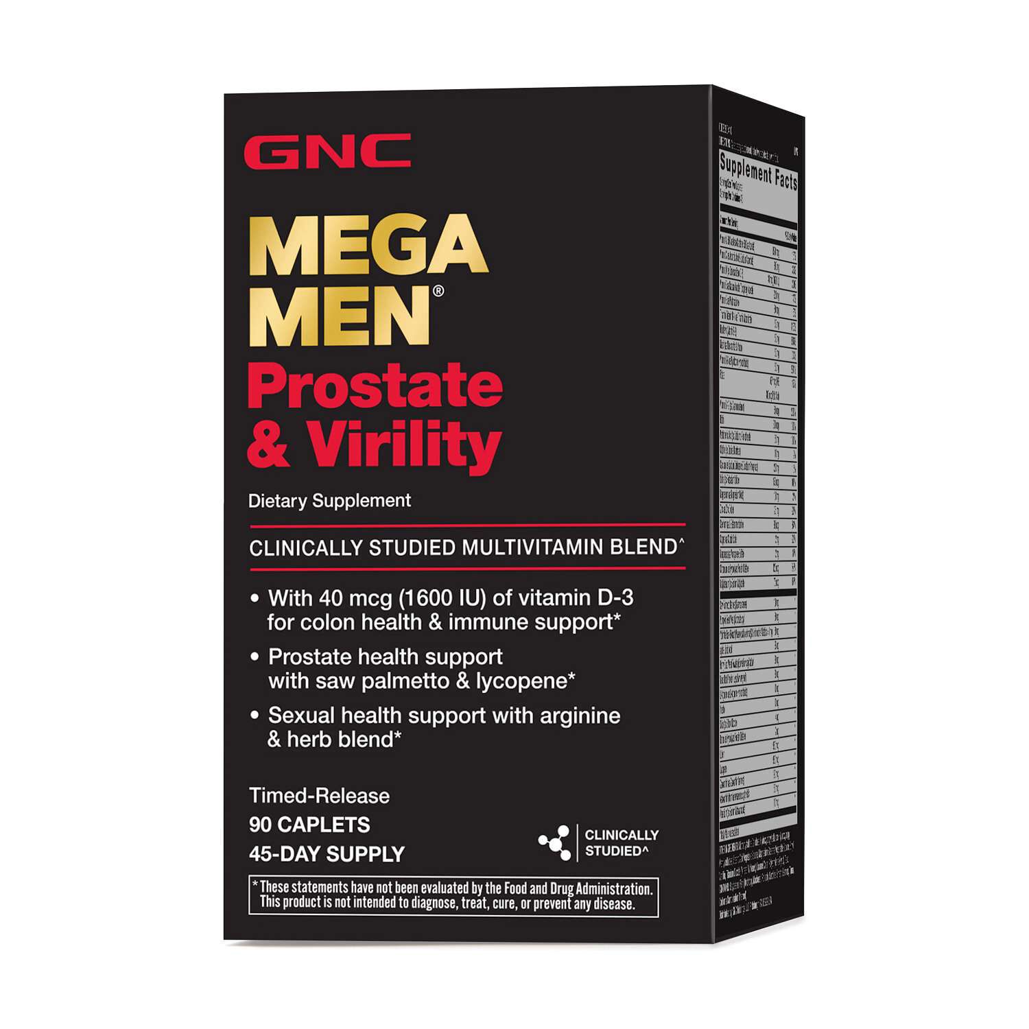 Prostate and Virility Multivitamin - 90 Caplets (45 Servings)