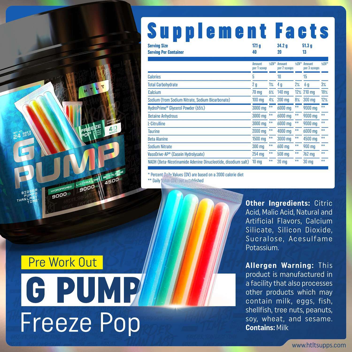 G-Pump - Freeze Pop (40 Servings)