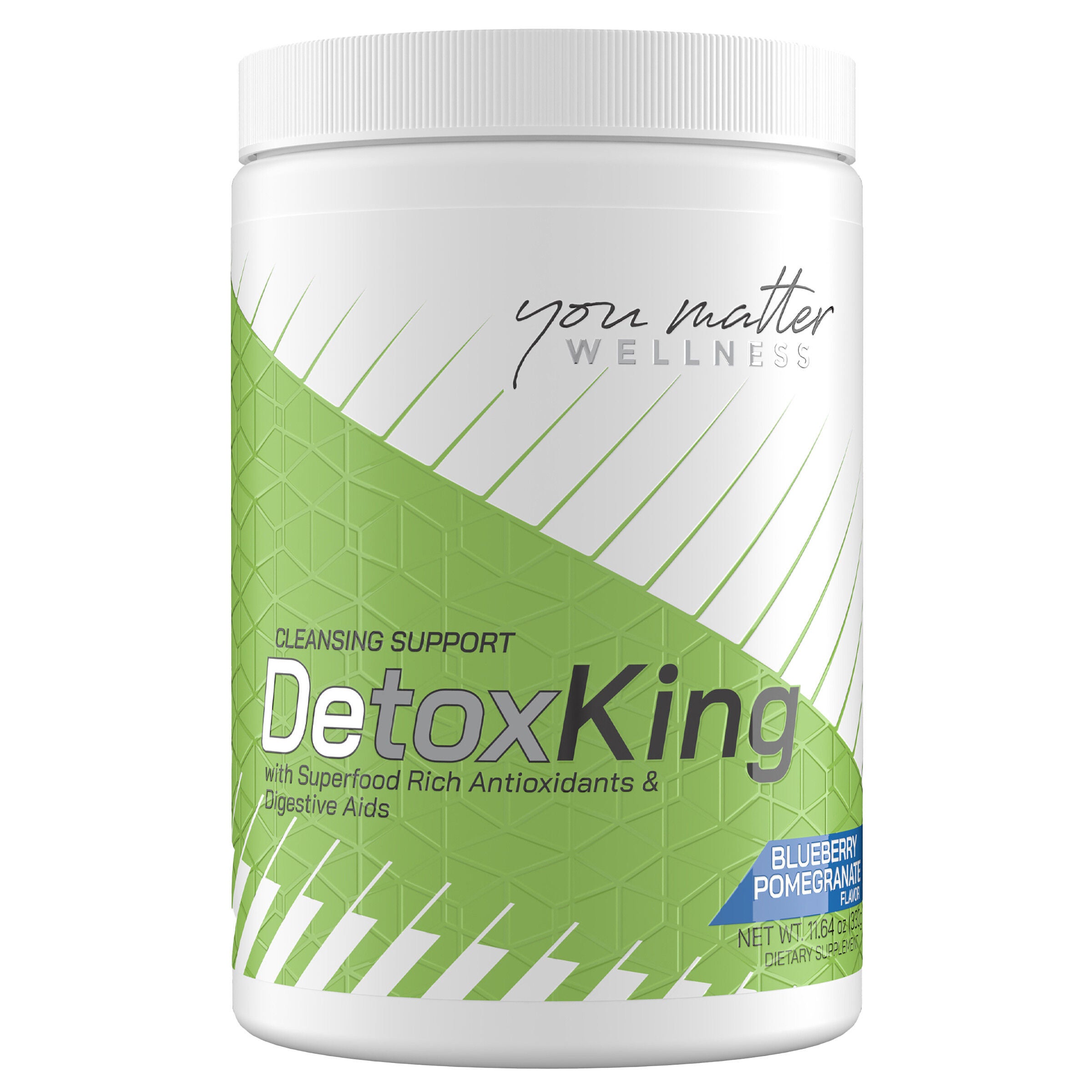 Cleansing Support Detox King - Blueberry Pomegranate - 11.64 oz (30 Servings)