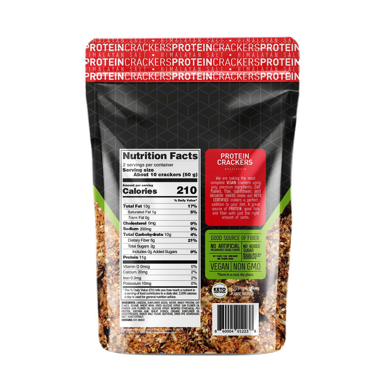 Protein Keto Crackers Multigrain (2 servings)