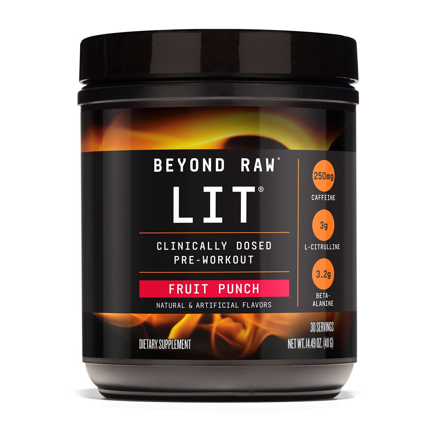 LIT&trade; Pre-Workout - Fruit Punch&nbsp;&#40;30 Servings&#41; Fruit Punch | GNC