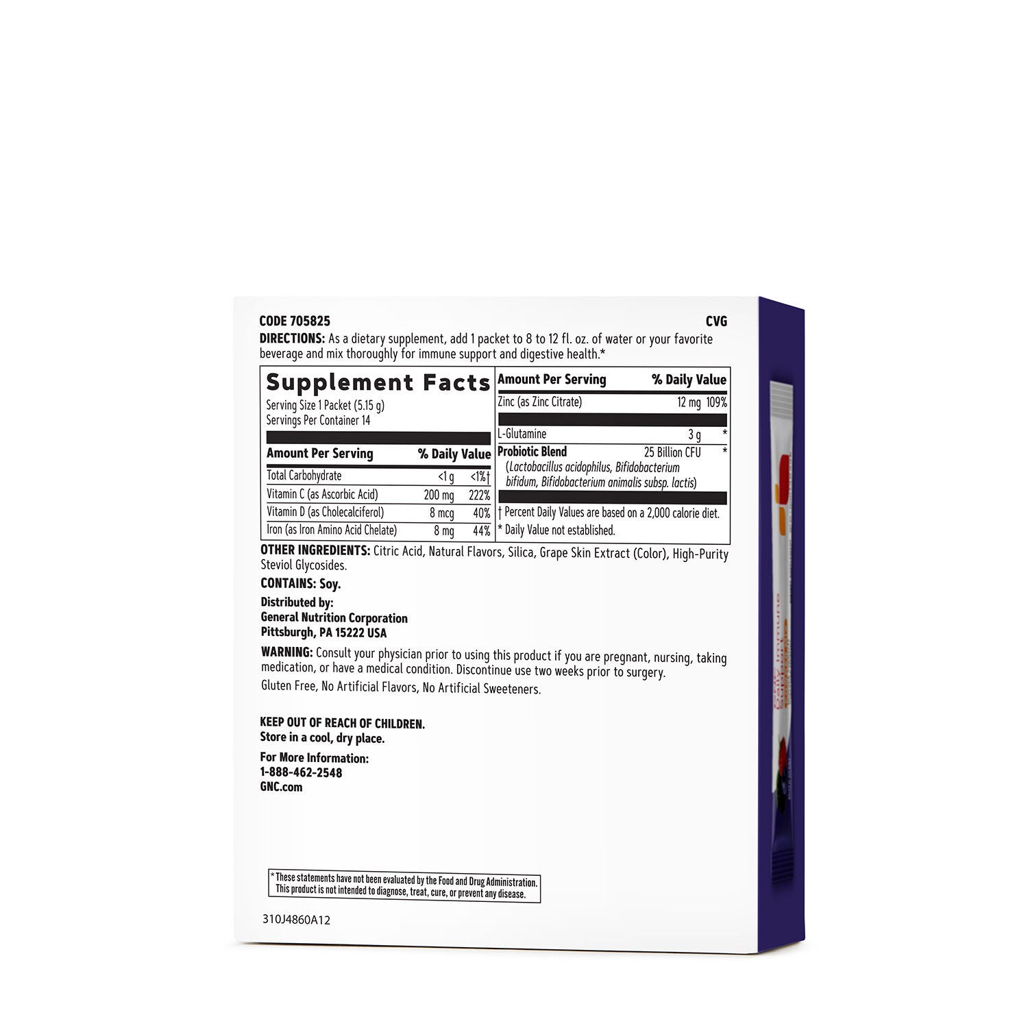 Daily Immune Support Powder Mix - Mixed Berry - 14 Packets