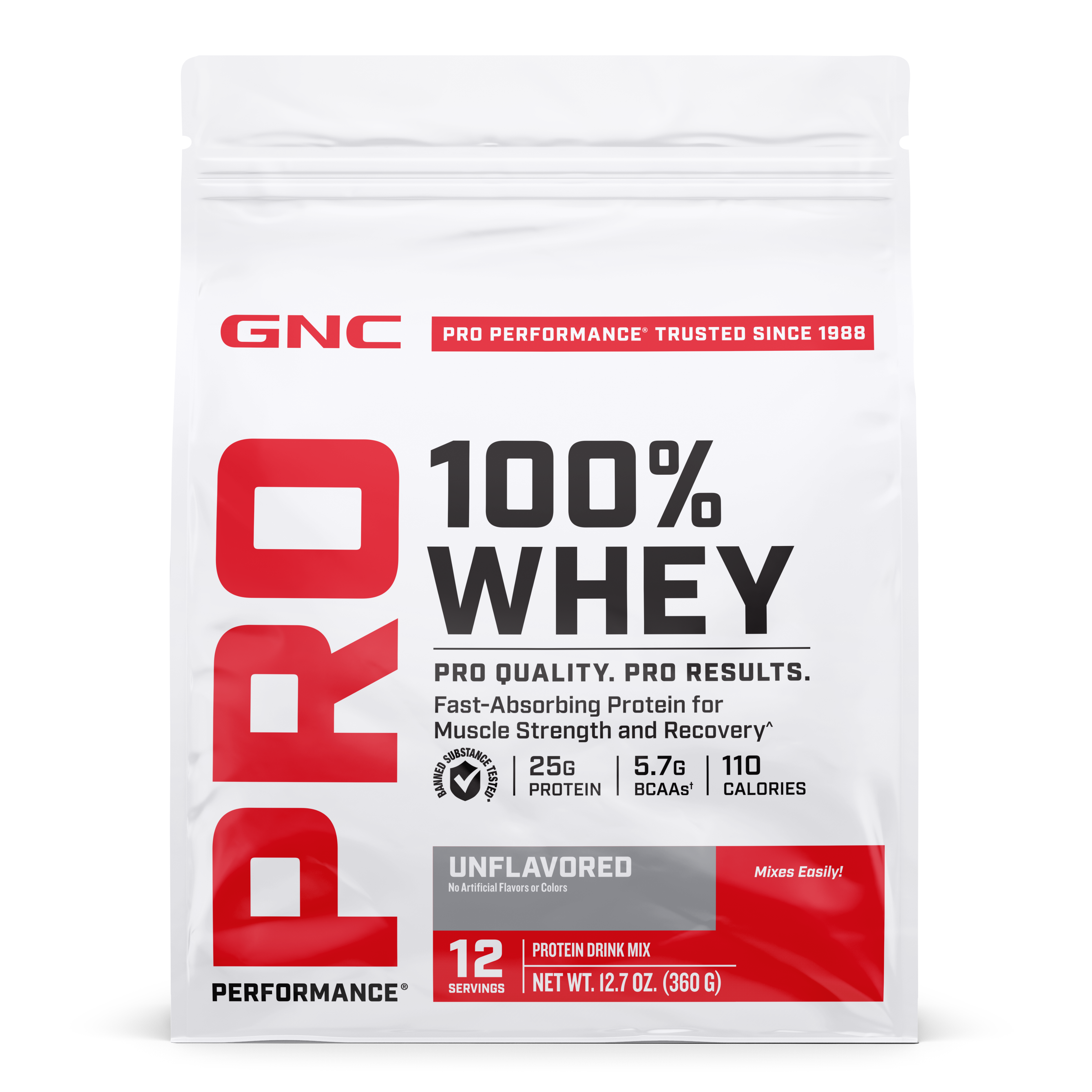 100% Whey 2.0 - Unflavored (12 Servings)  | GNC
