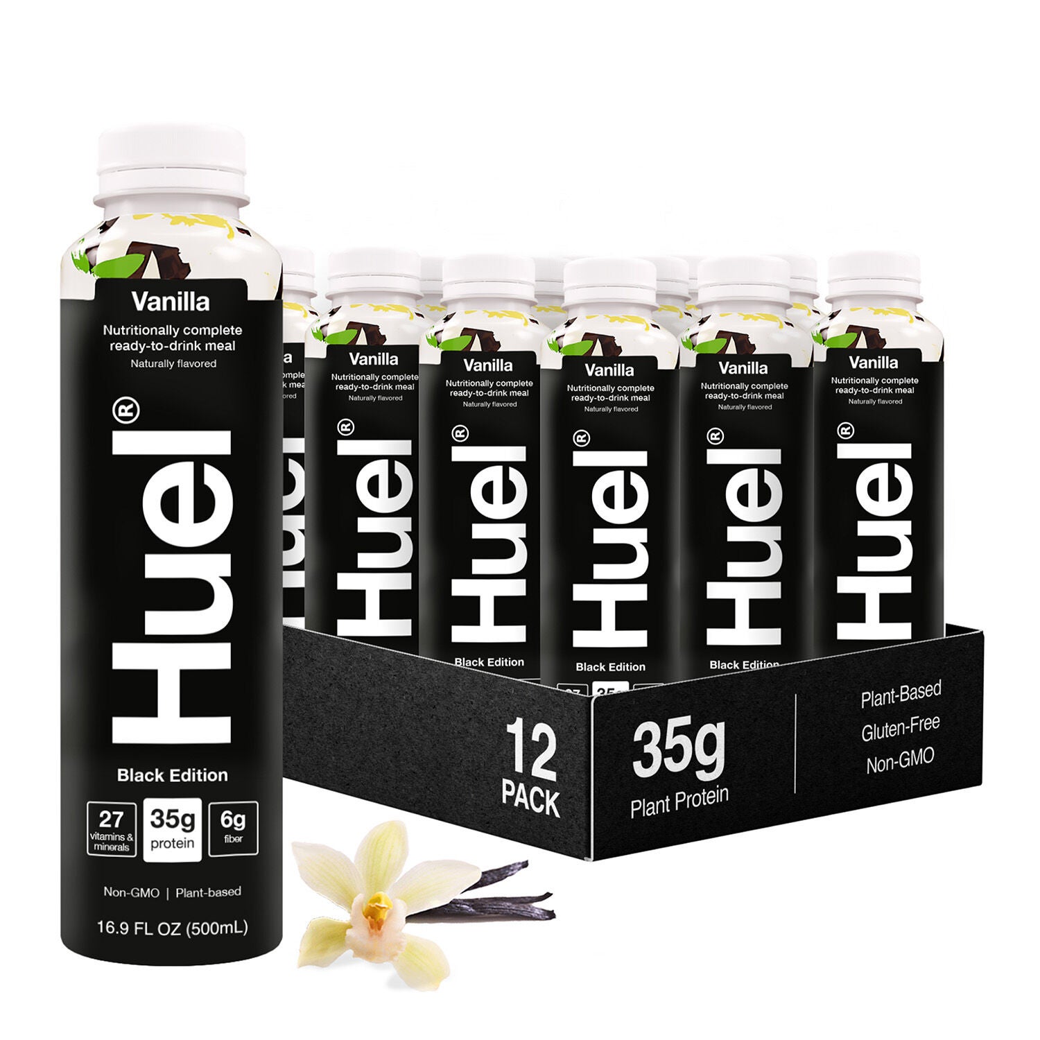 Black Edition RTD High-Protein Meal - Vanilla - 16.9 fl oz (12 Bottles)  | GNC