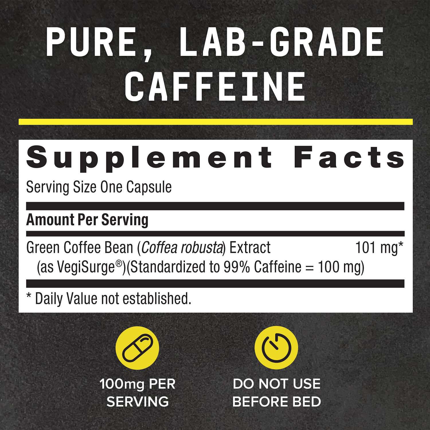 Chemistry Labs® Caffeine - 90 Capsules (90 Servings) - thumbnail 2