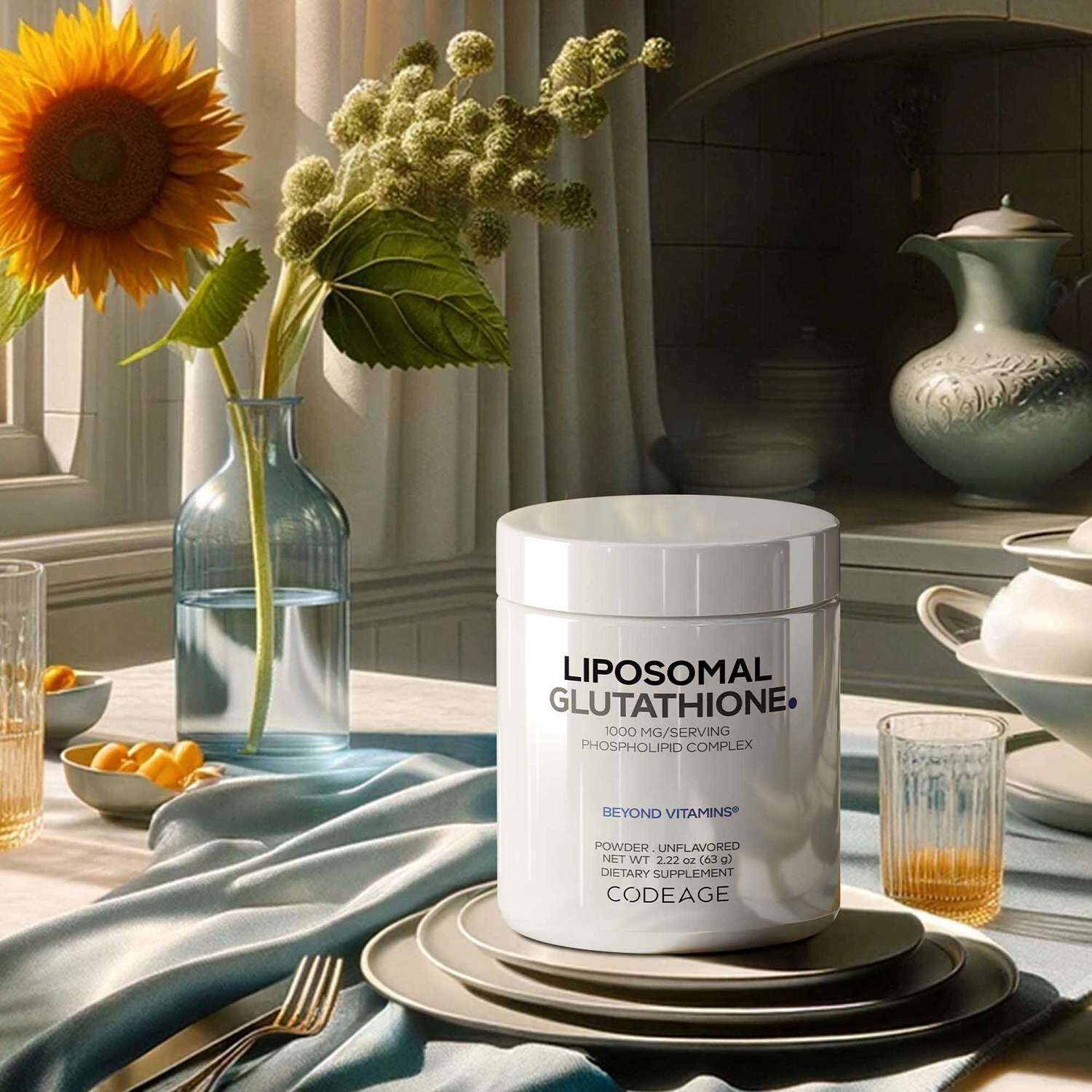 Liposomal Glutathione 1000mg - Unflavored (60 Servings)  | GNC