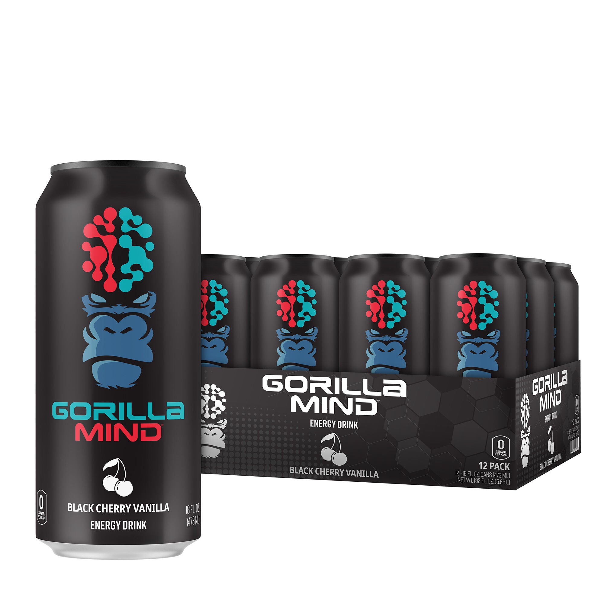 Energy Drink - Black Cherry Vanilla - 16oz. (12 Cans) | GNC