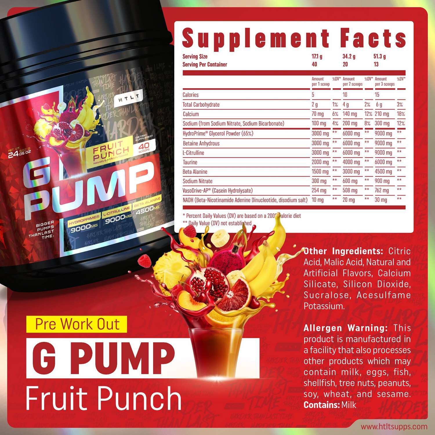 G-Pump - Fruit Punch (40 Servings)