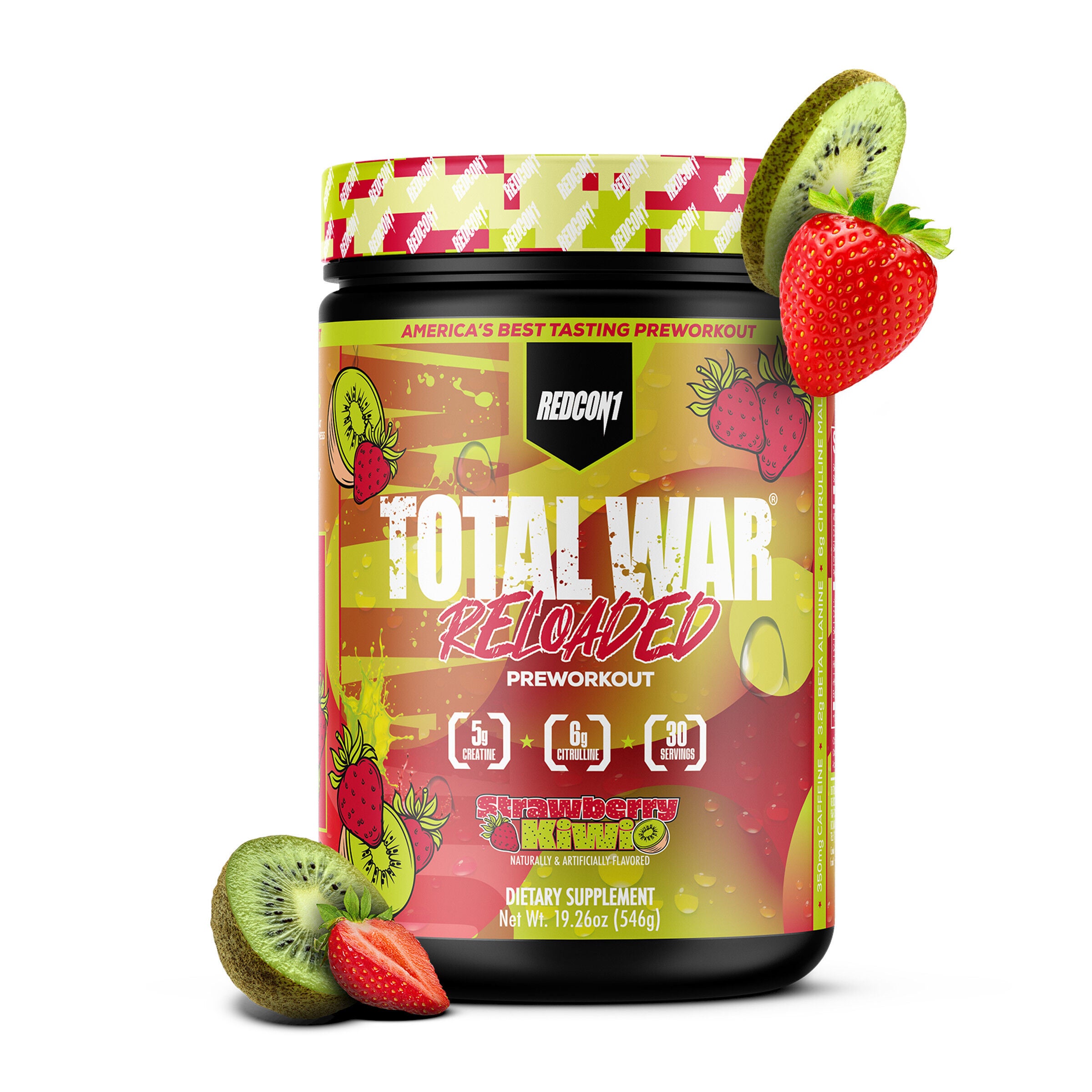 Total War Reloaded Pre-Workout - Strawberry Kiwi (30 Servings)  | GNC