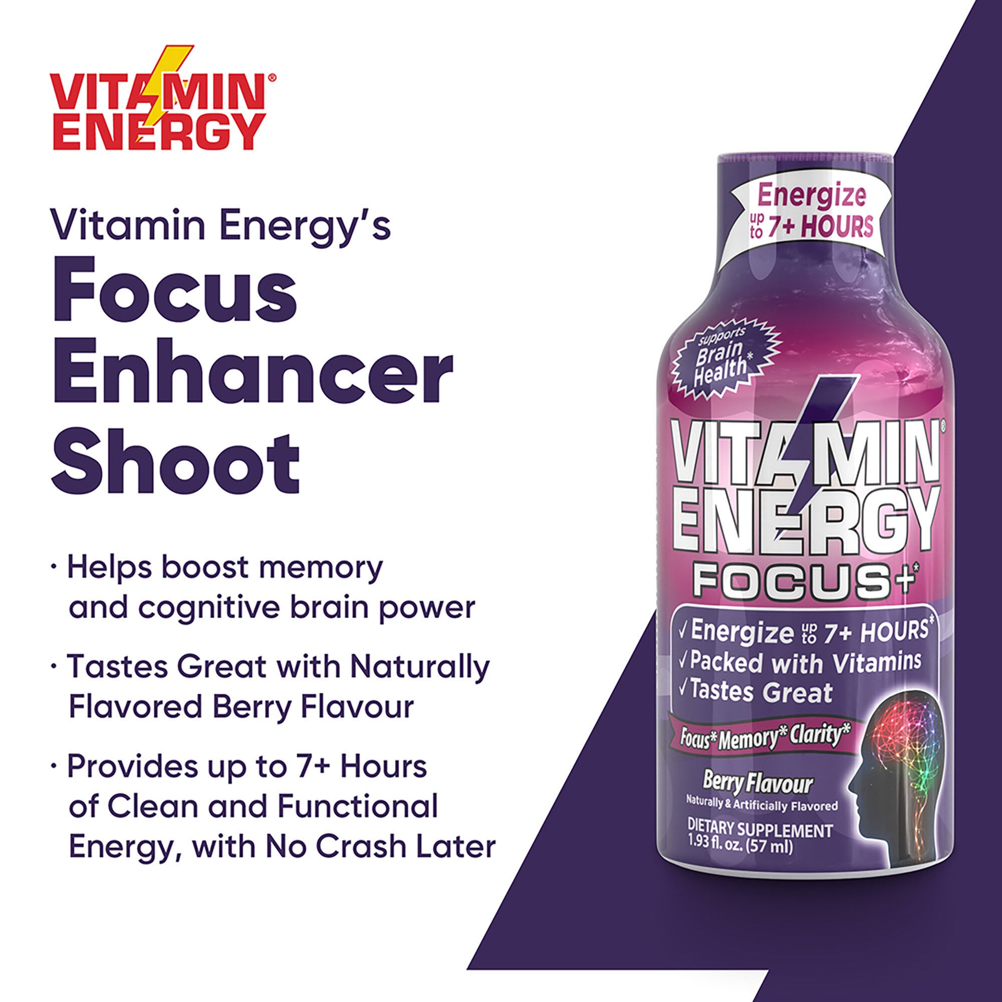 Focus+ - Berry - 1.93oz. (12 Pack) Berry | GNC