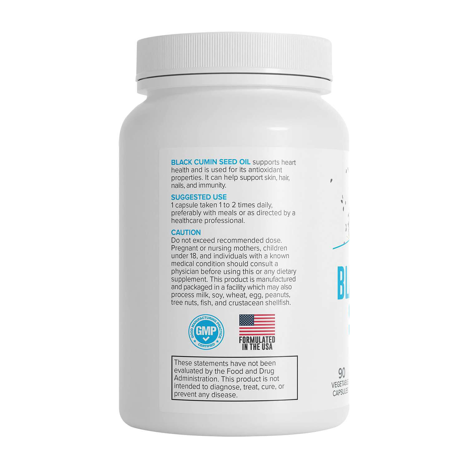 Black Cumin Seed Oil 500mg - 90 Capsules (90 Servings)