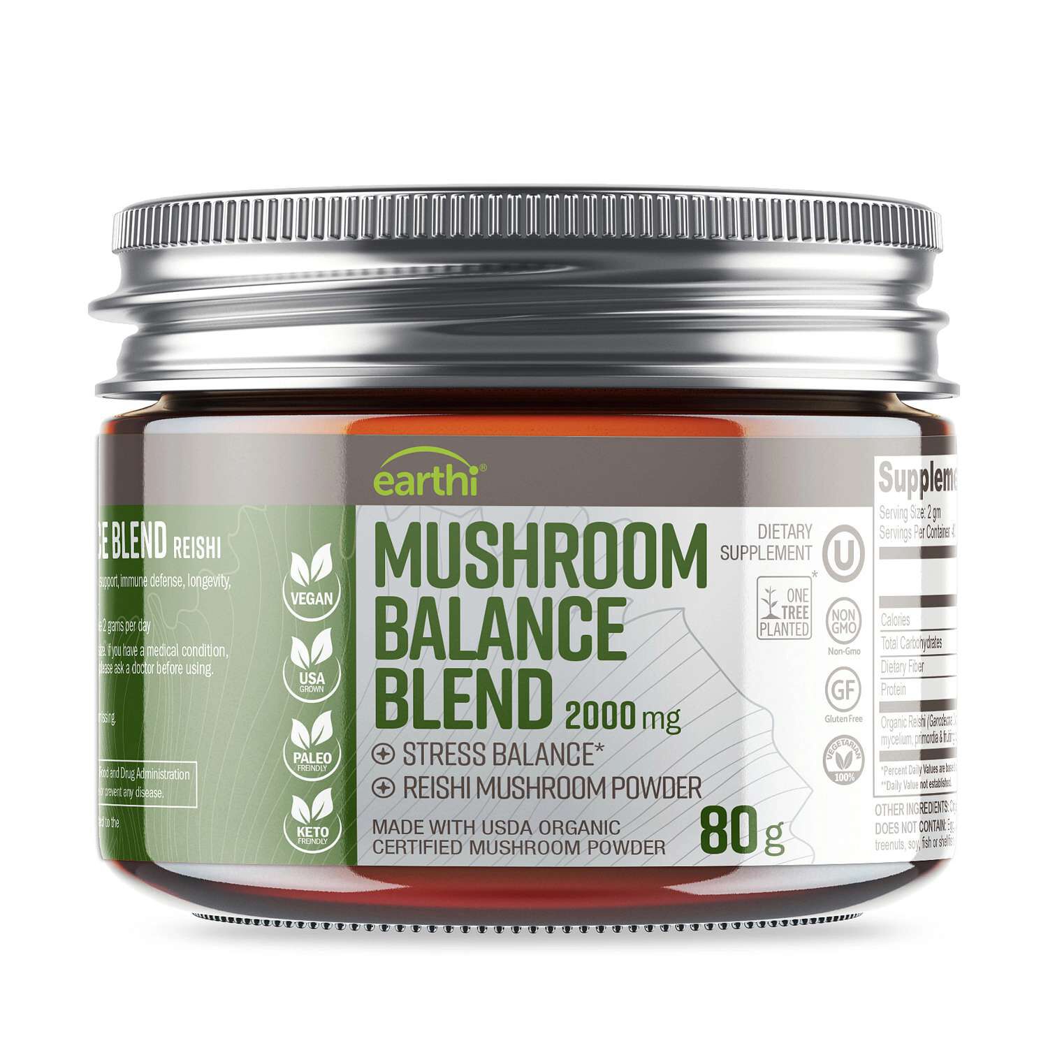 Mushroom Balance Blend 2000mg - 80g (40 Servings)  | GNC