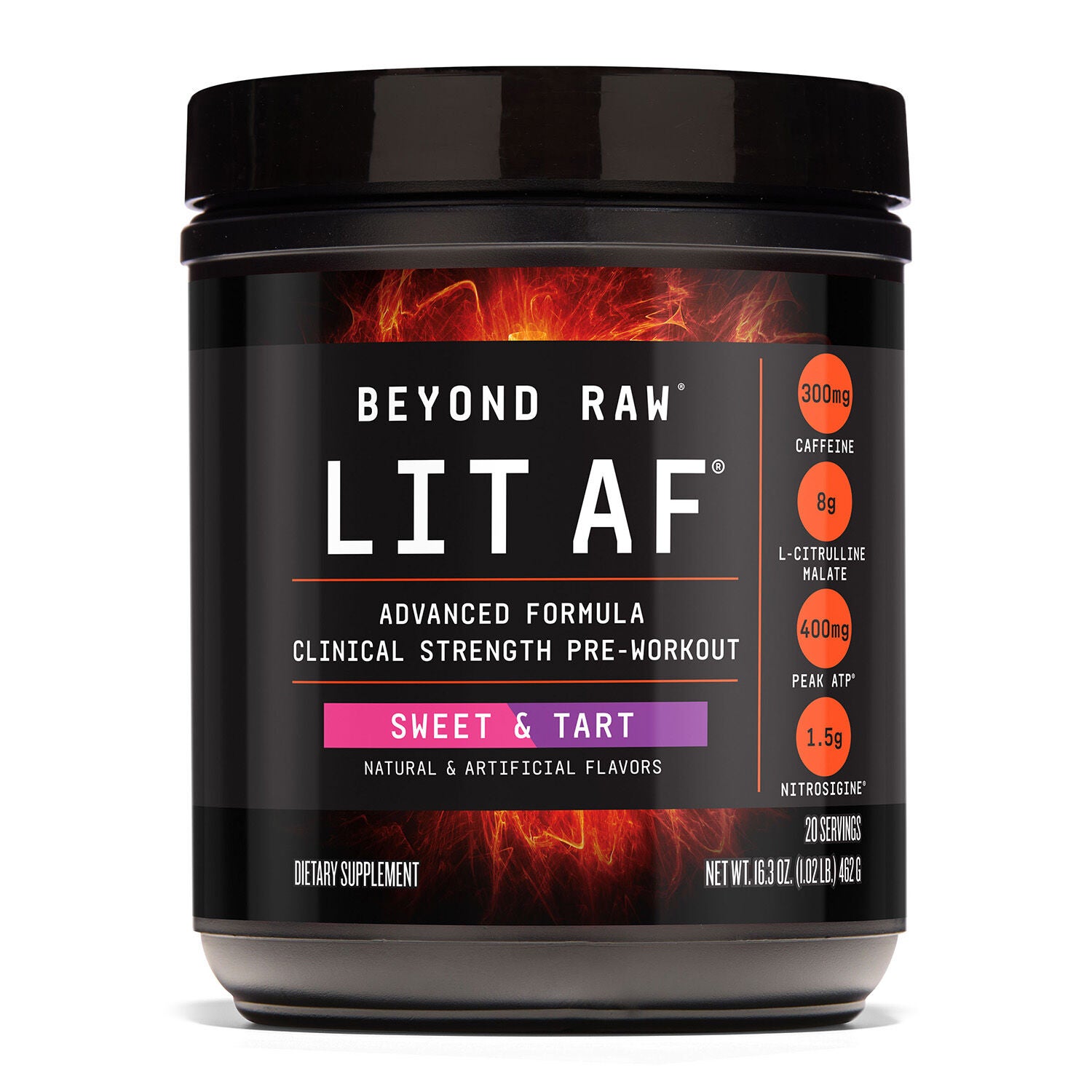 LIT AF&trade; Pre-Workout - Sweet and Tart&nbsp;(20 Servings) Sweet and Tart | GNC