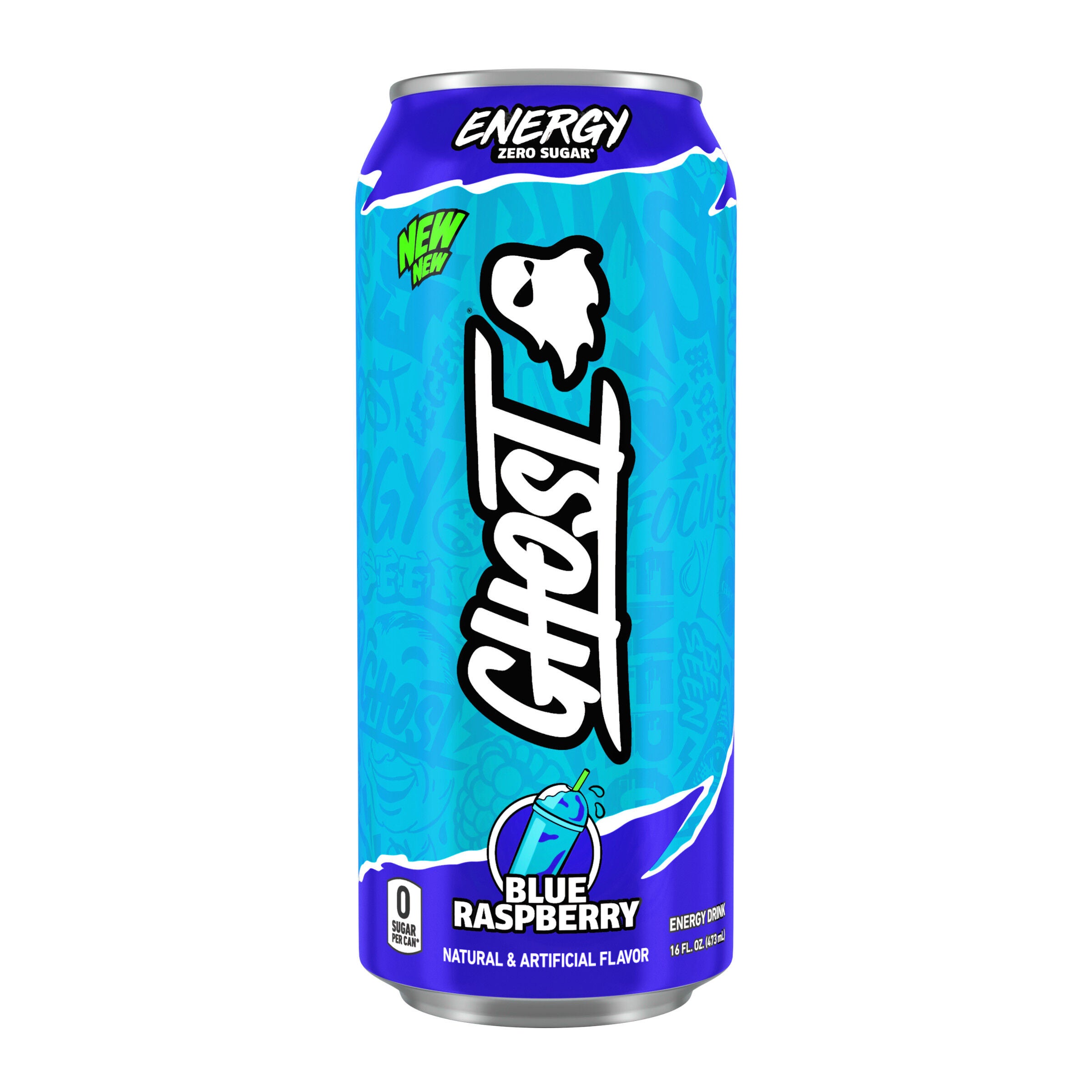 Energy Drink - Blue Raspberry - 16 fl oz. (12 Cans) | GNC