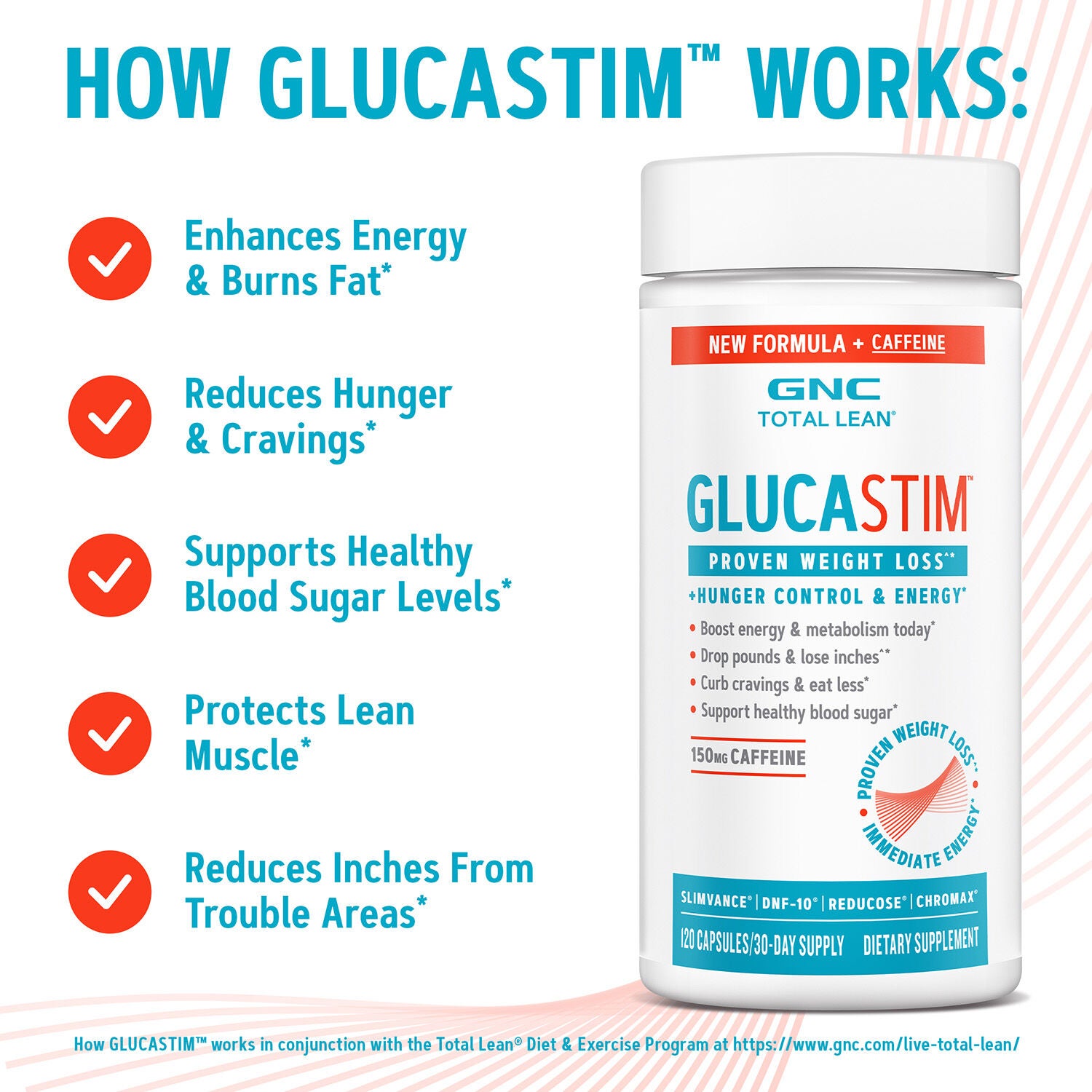 GlucaStim&trade; - 120 Capsules (60 Servings)  | GNC