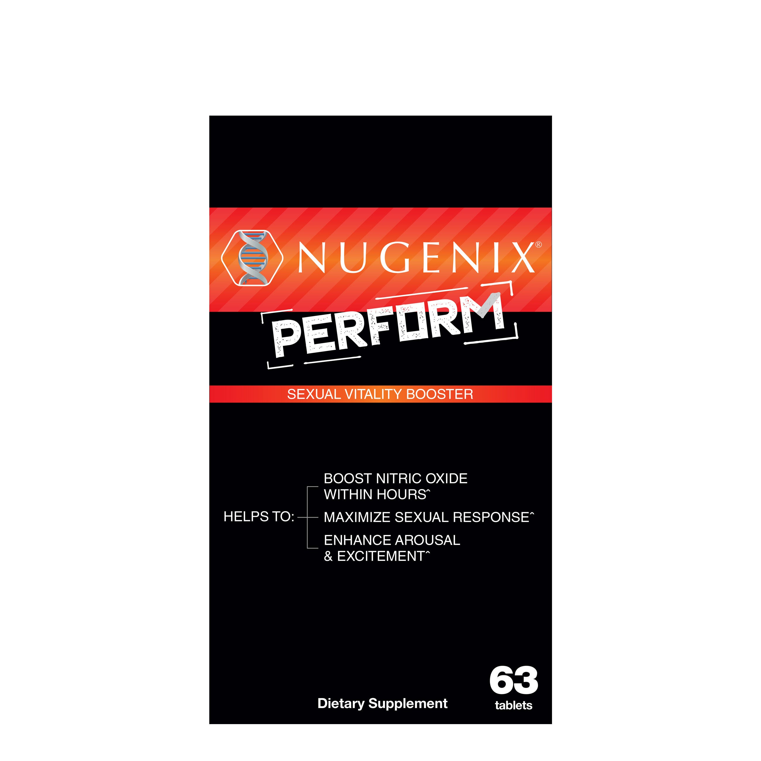 Nugenix Perform Sexual Vitality Booster 63 Tablets GNC