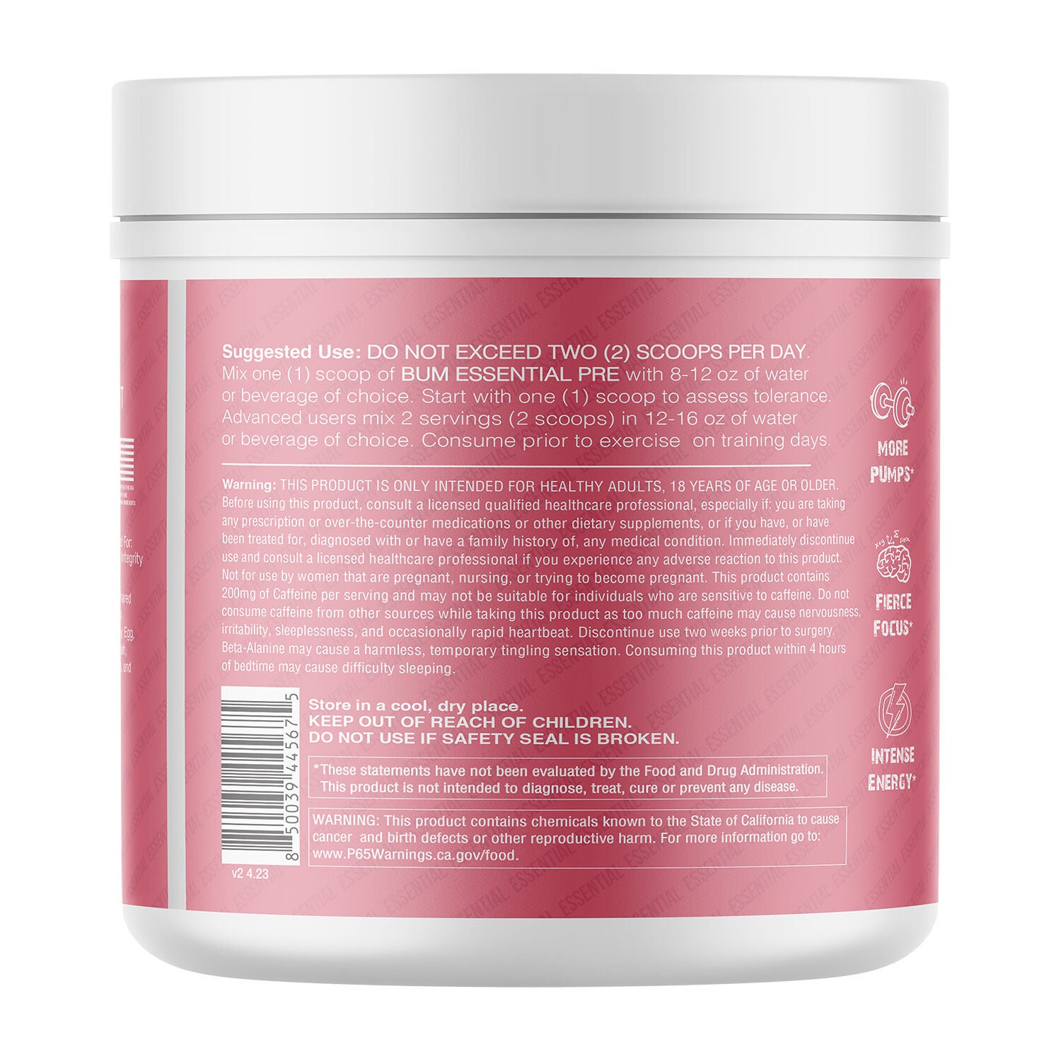 Essential Pre-Workout - Sour Watermelon (30 Servings)  | GNC