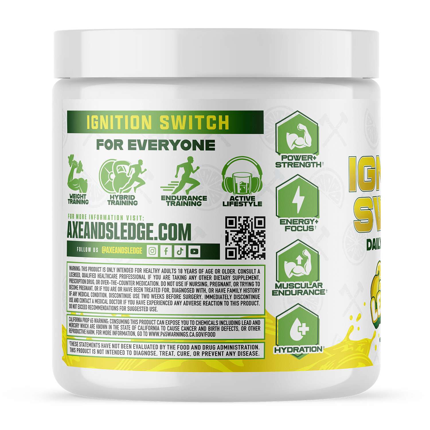 Ignition Switch Daily Pre-Workout - Fresh Lemonade (30 Servings)