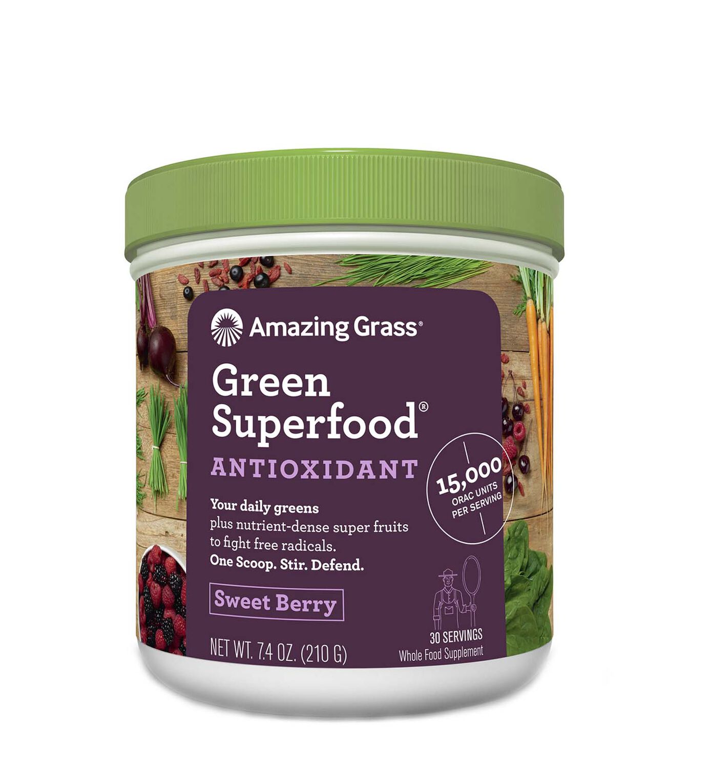 Green Superfood&reg; Antioxidant - Sweet Berry - 7.4 oz. &#40;30 Servings&#41;  | GNC